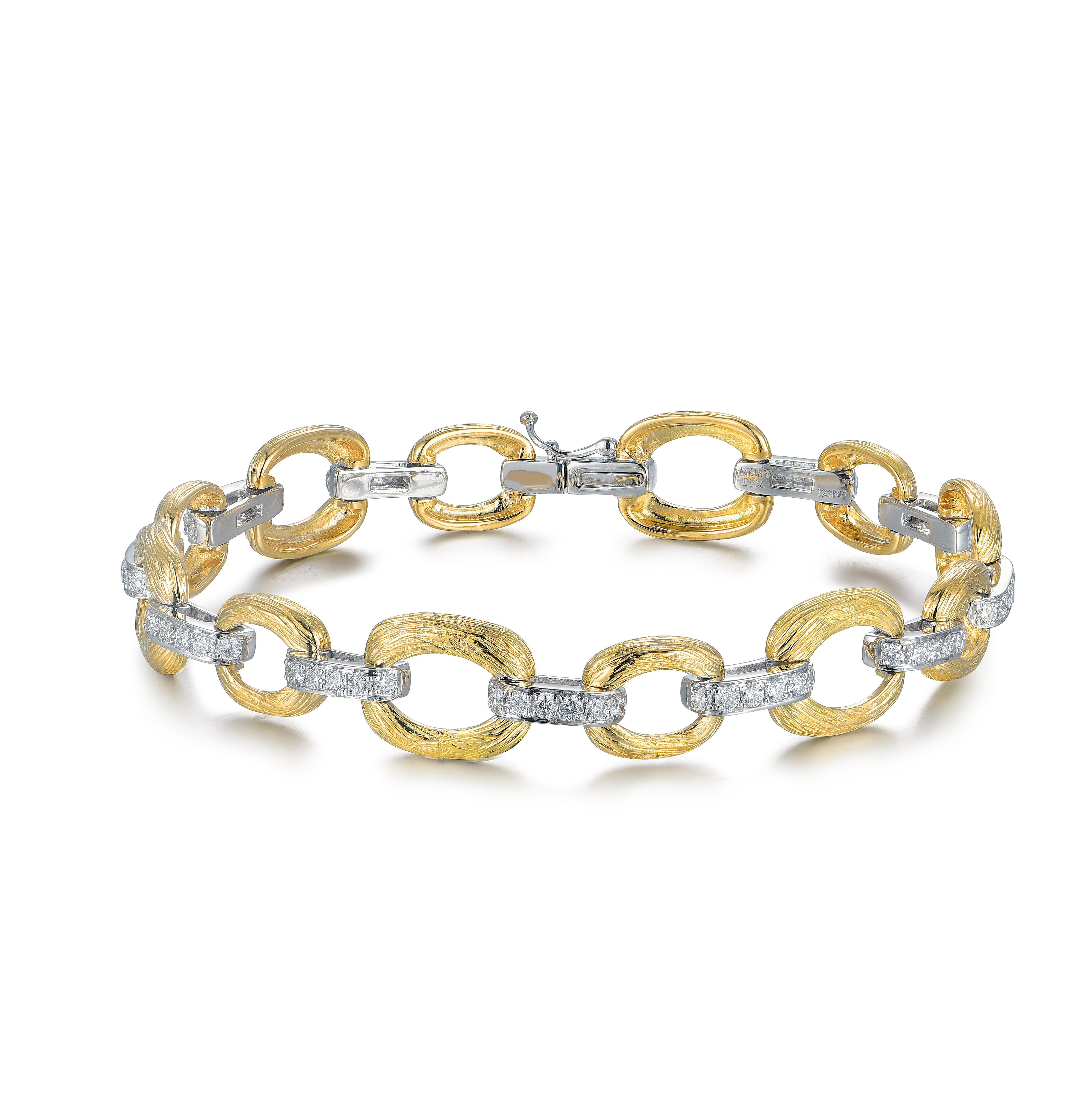 two tone gold bracelet