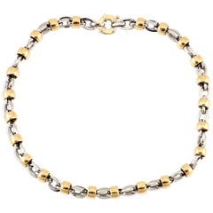 Retro Two-Tone Gold Necklace