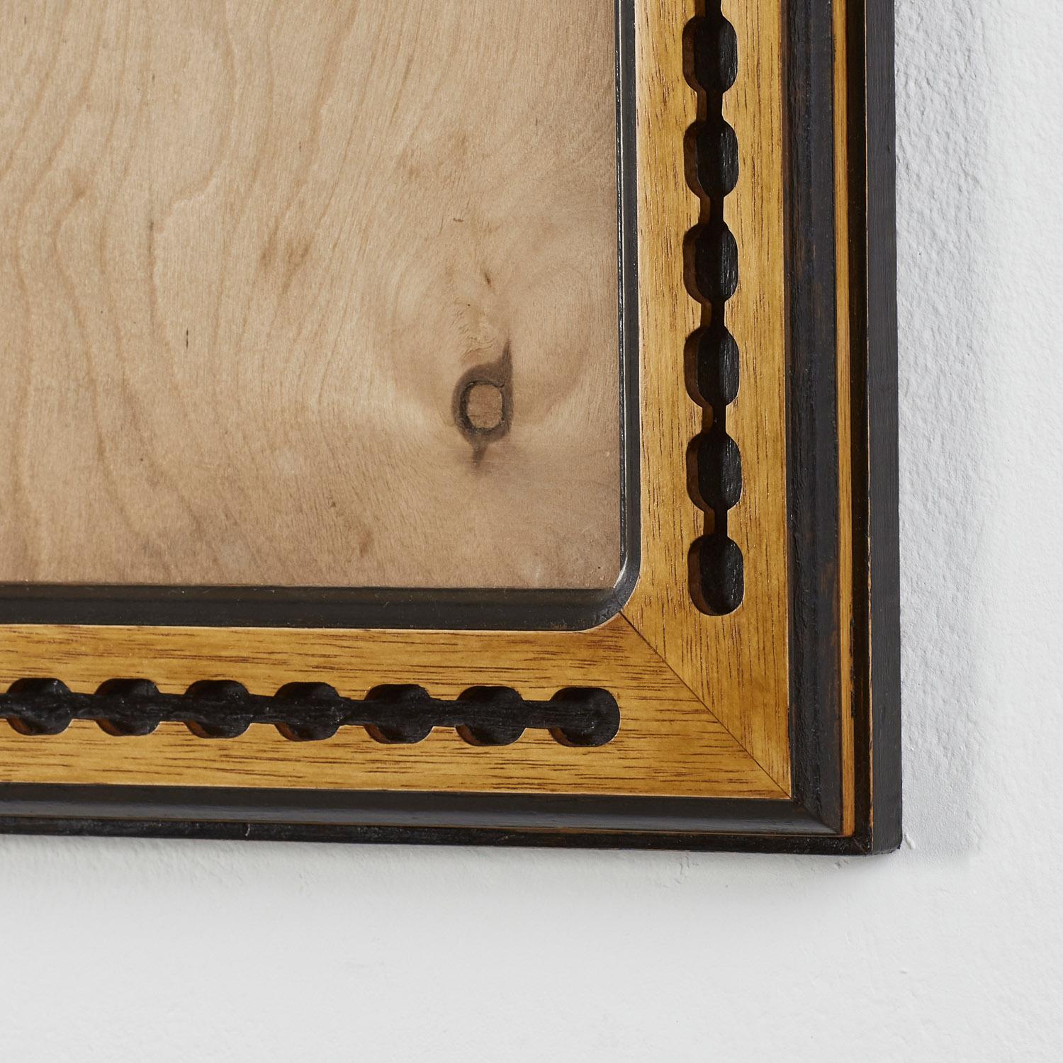 Biedermeier Cadre à incrustation graphique en deux tons - Italie, XXe siècle en vente