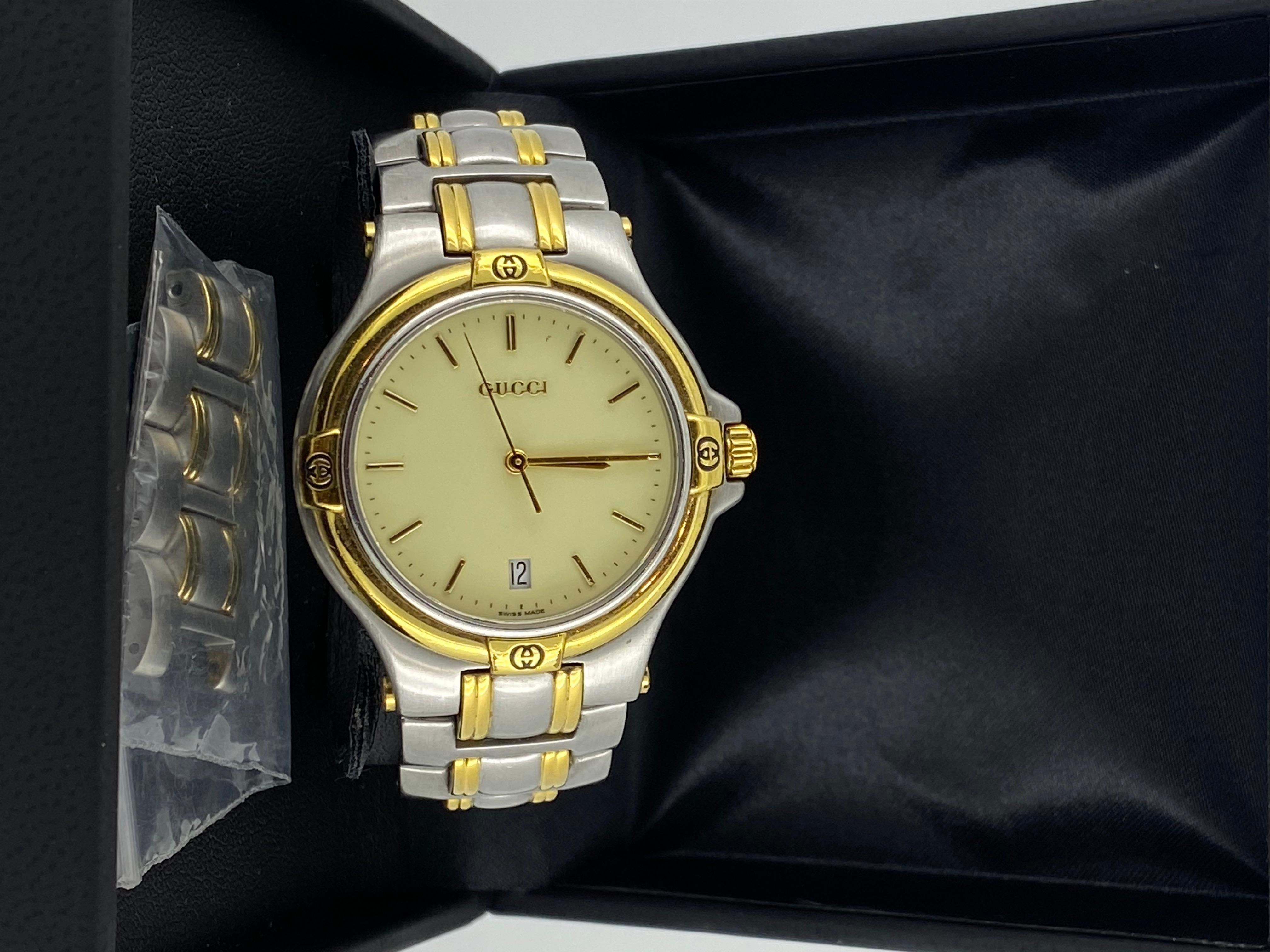 gucci men's watch gold