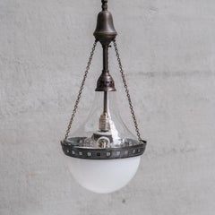 Two Tone Large Antique Pendant Light