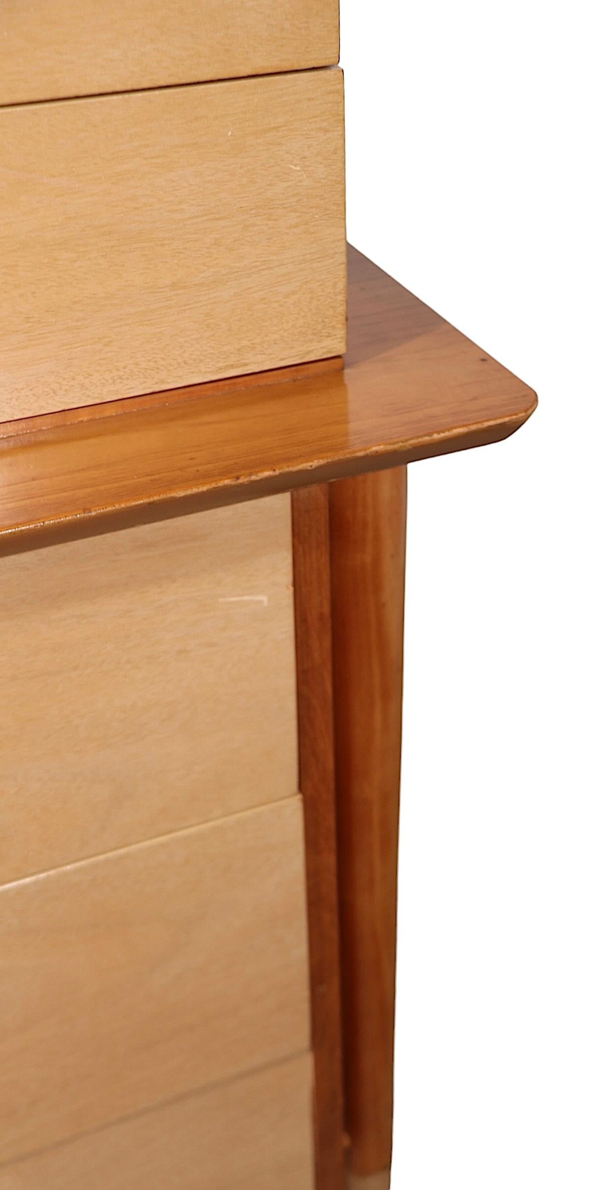 Two Tone Mid Century Chest of Drawers by Basic Witz For Sale 5