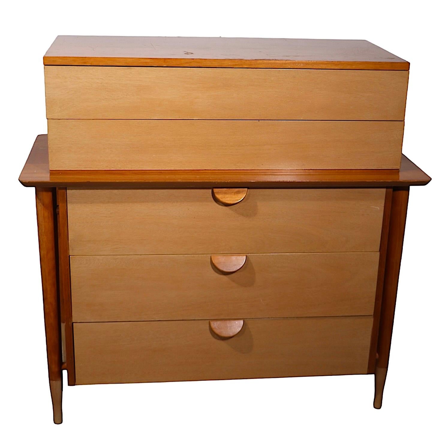 Two Tone Mid Century Chest of Drawers by Basic Witz For Sale 10
