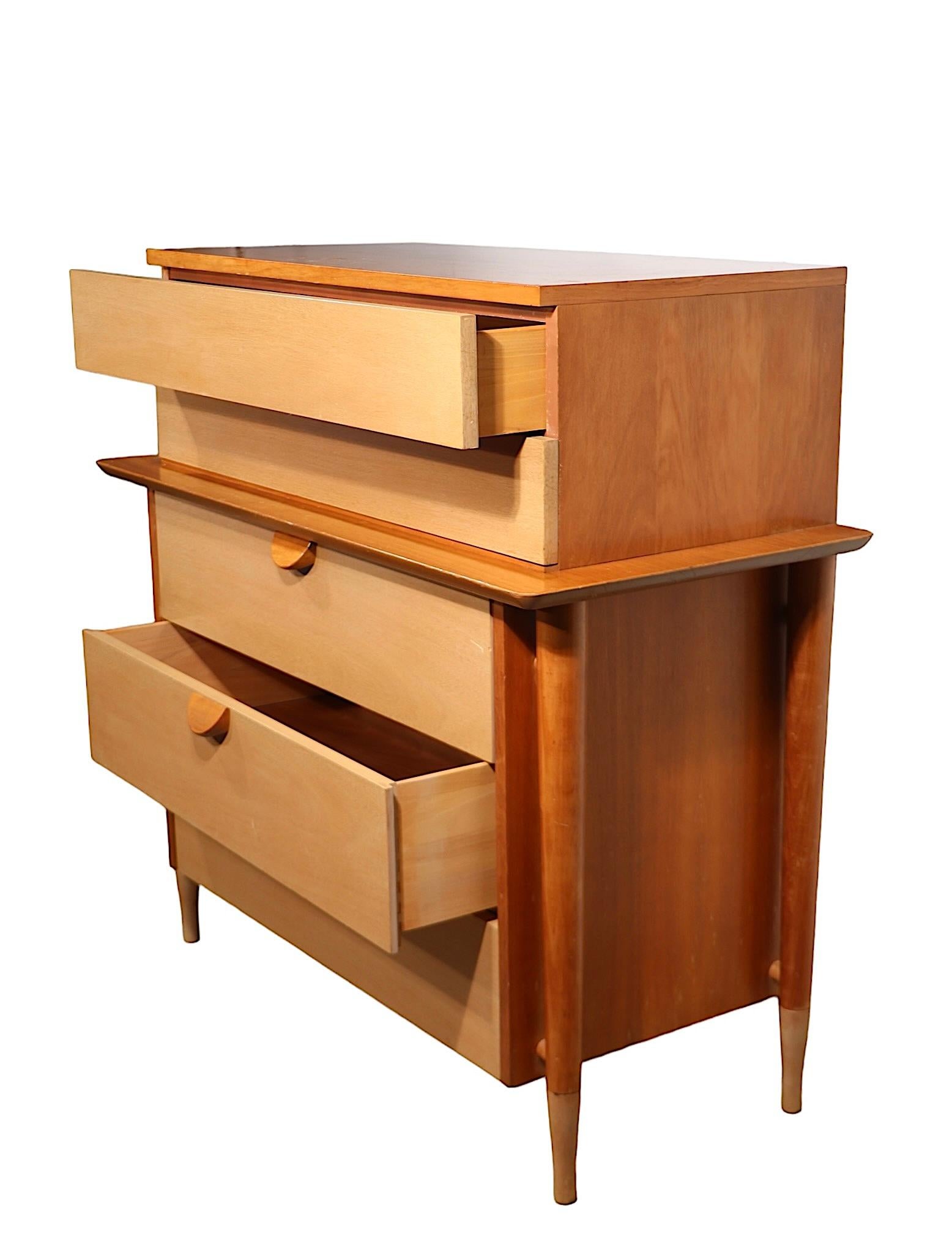 Two Tone Mid Century Chest of Drawers by Basic Witz For Sale 12