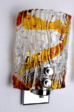 Applique bicolore Mazzega de Murano, Italie, 1970