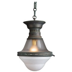 Two-Tone Opaline Flush Mount