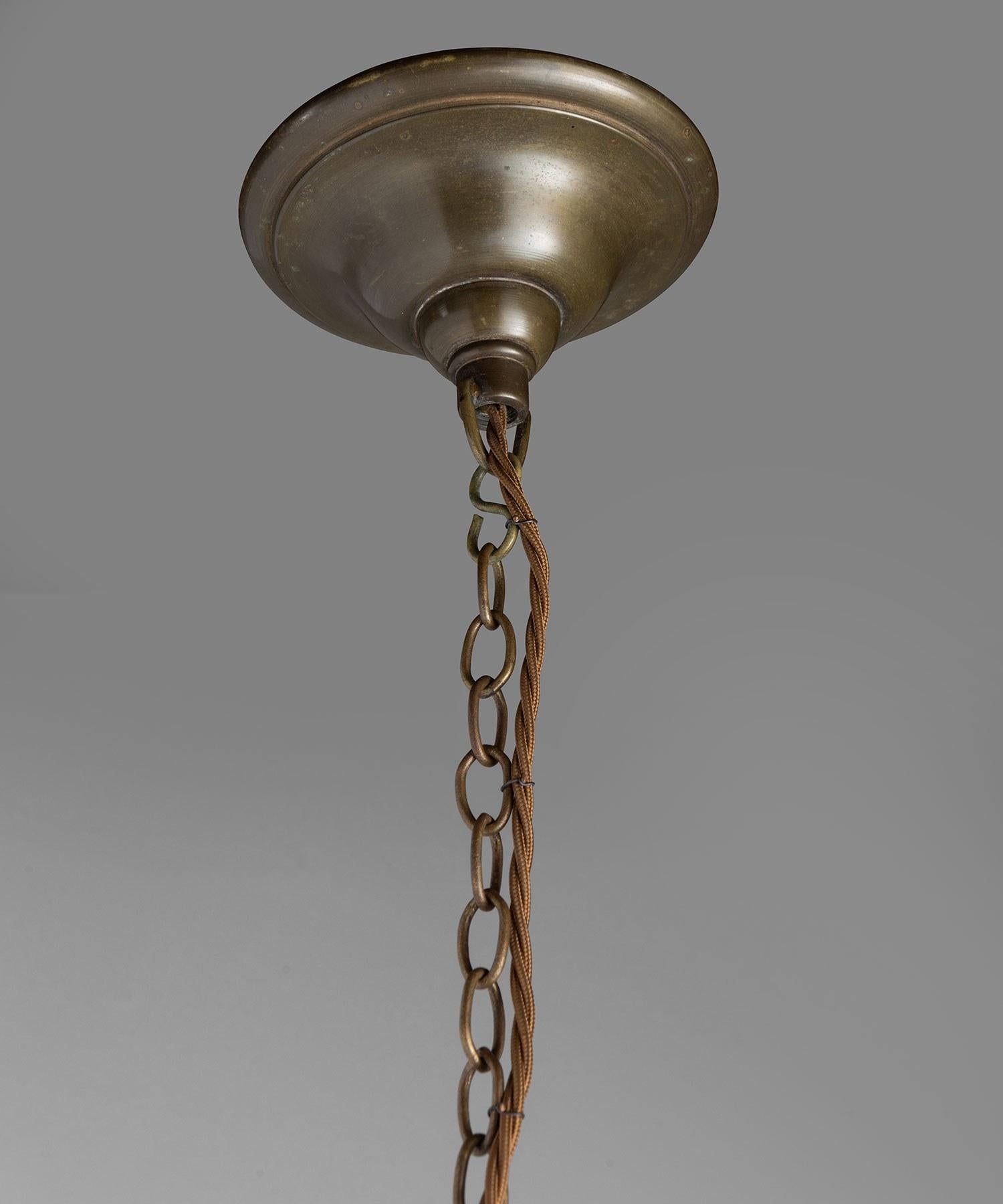 20th Century Two-Tone Opaline Pendant