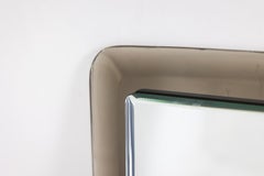 Two-tone rectangular mirror with rounded corners, circa 1950