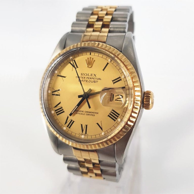 Men's Two Tone Rolex Oyster Perpetual Date Just Watch For Sale