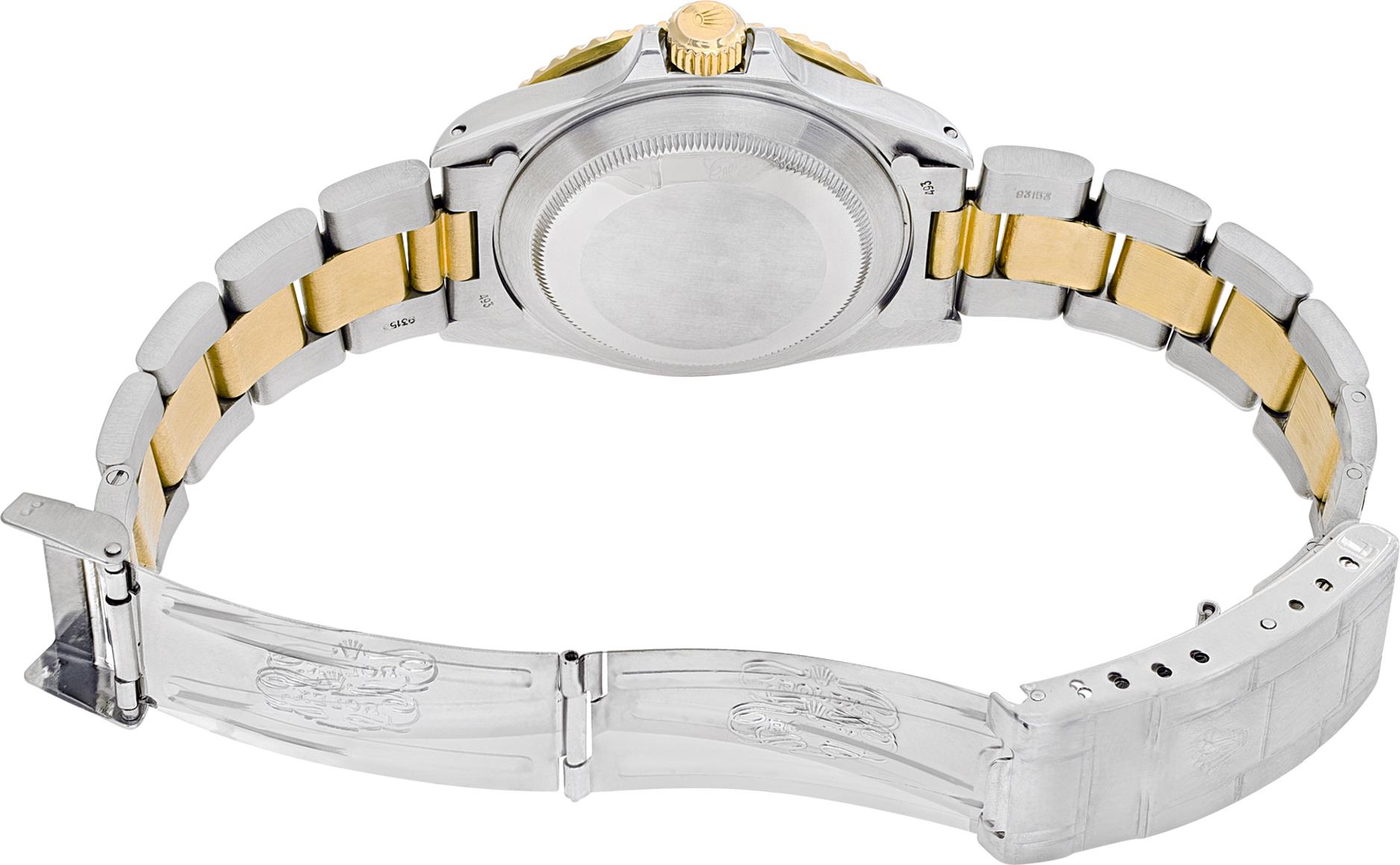 Men's Two-Tone Rolex Submariner Gold & Steel Automatic Wristwatch w/ Date Ref 16803