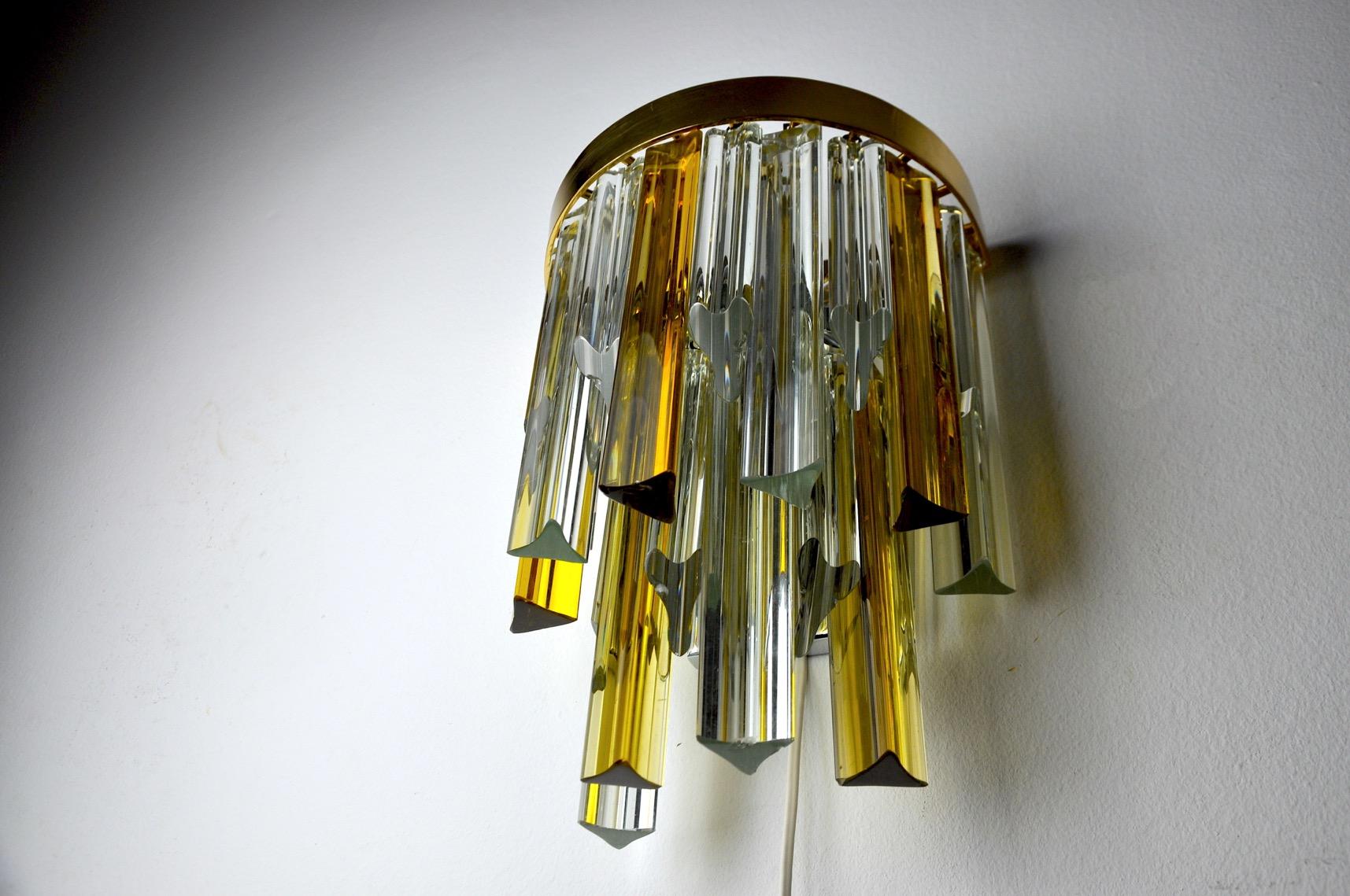 Italian Two-Tone Sconce by Paolo Venini, Italy, 1970s For Sale
