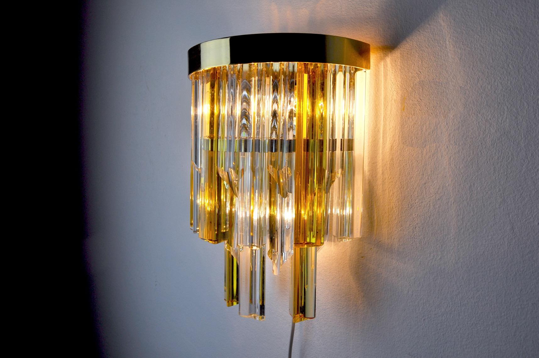 Two-Tone Sconce by Paolo Venini, Italy, 1970s For Sale 1