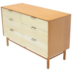 Two Tone Six 6 Drawer Cerused Oak Dresser Credenza by Mengel