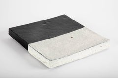 Two-Tone Square Plate / Wall Panel by Jun Kaneko