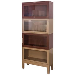 Two-Tone Tall Metal Barrister Bookcases