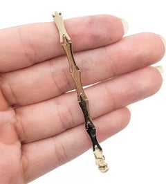 Two-Tone Tennis Bracelet in 14k Gold