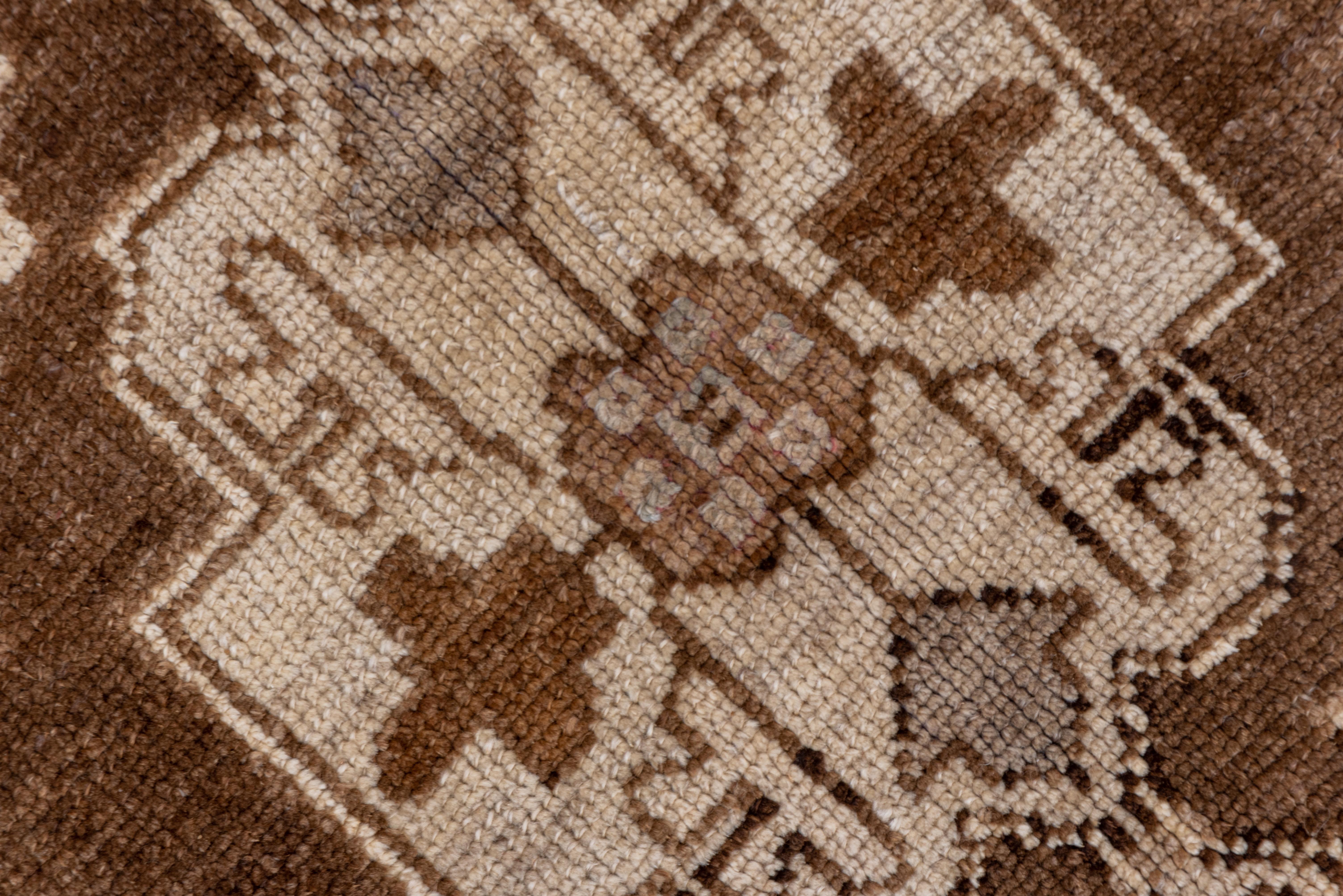 Two-Toned Brown Turkish Oushak Carpet In Good Condition In New York, NY