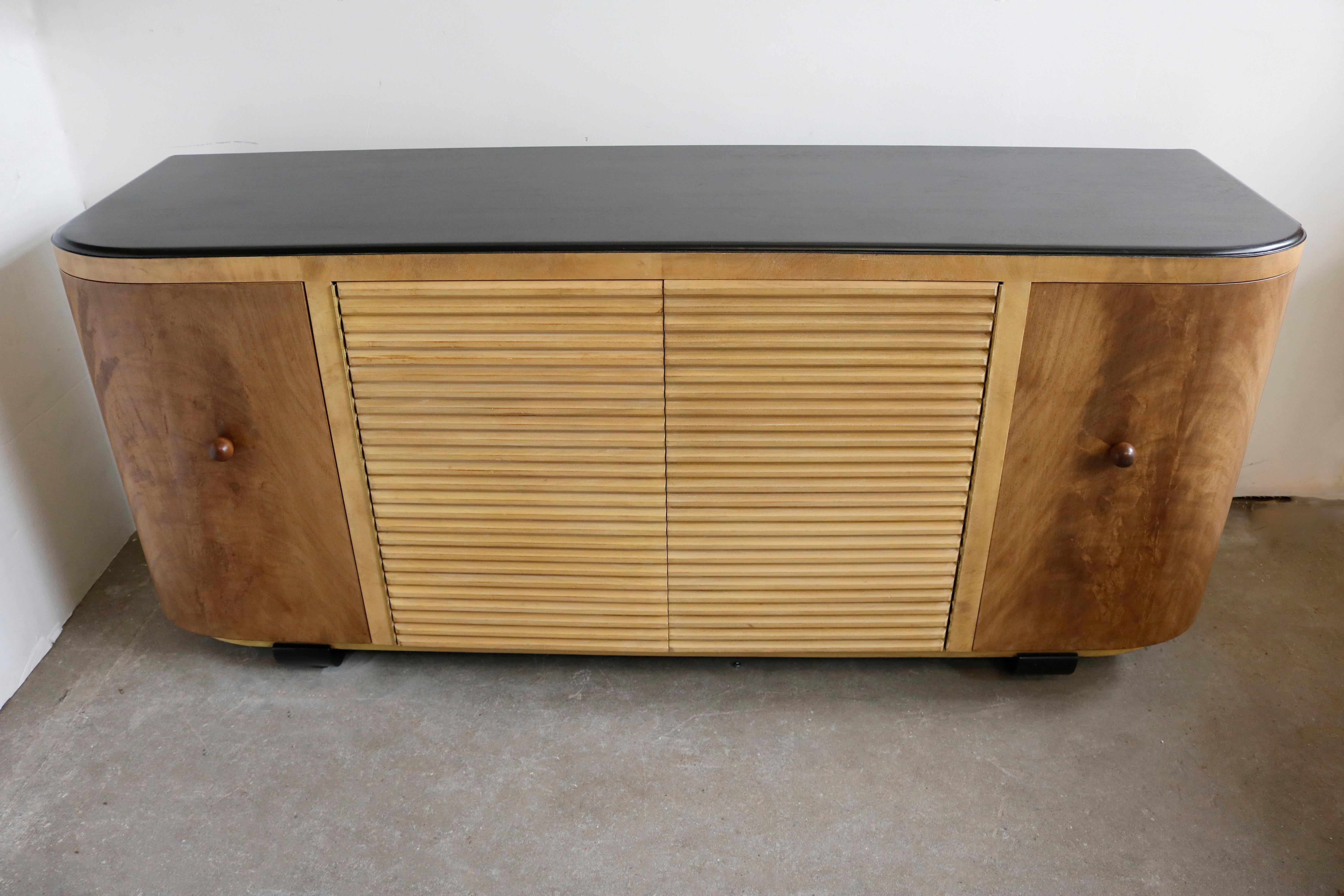 Mid-Century Modern Two-Toned Credenza by Paul Frankl