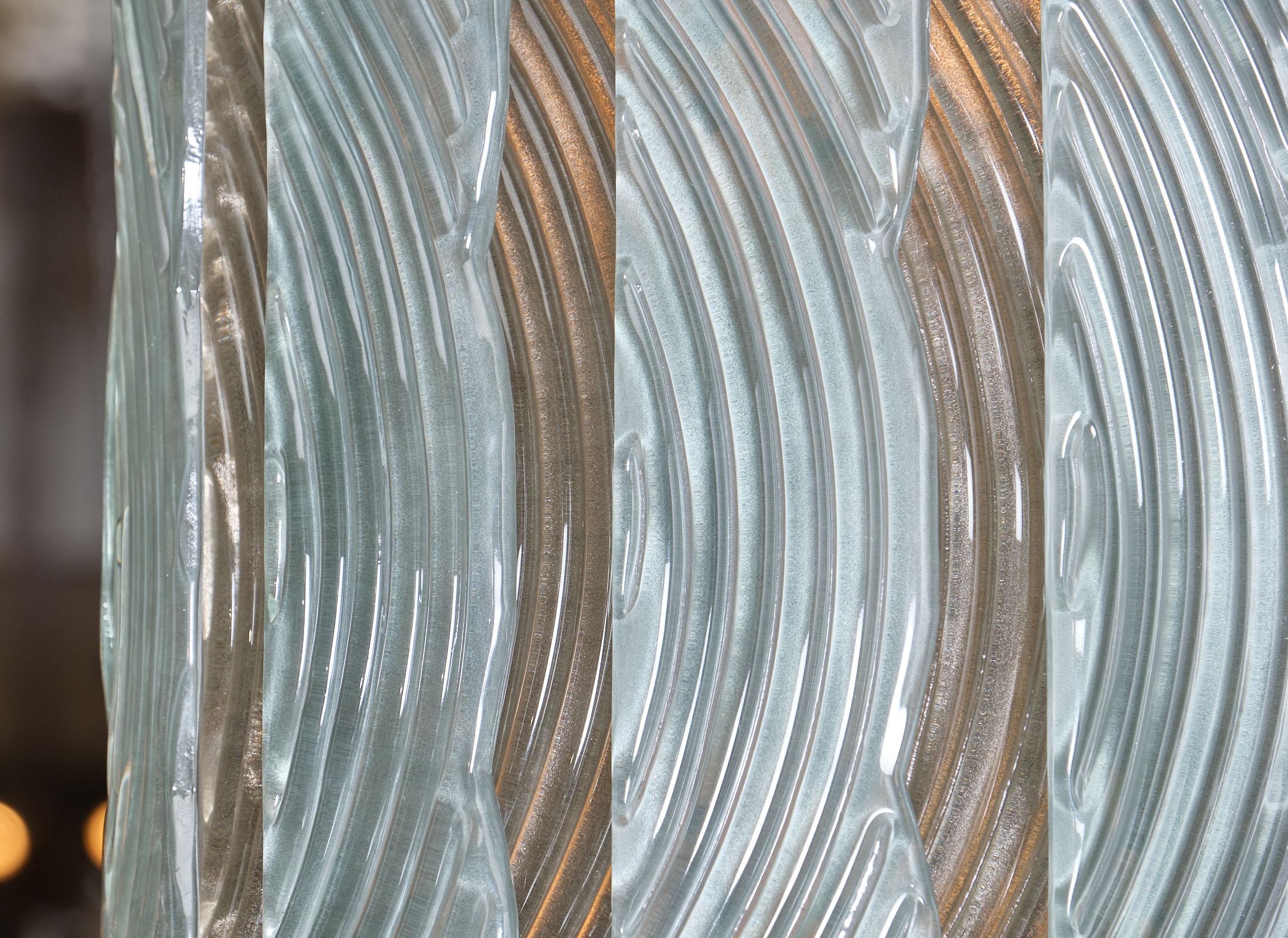 XXIe siècle et contemporain Lanterne en verre de Murano bicolore en vente