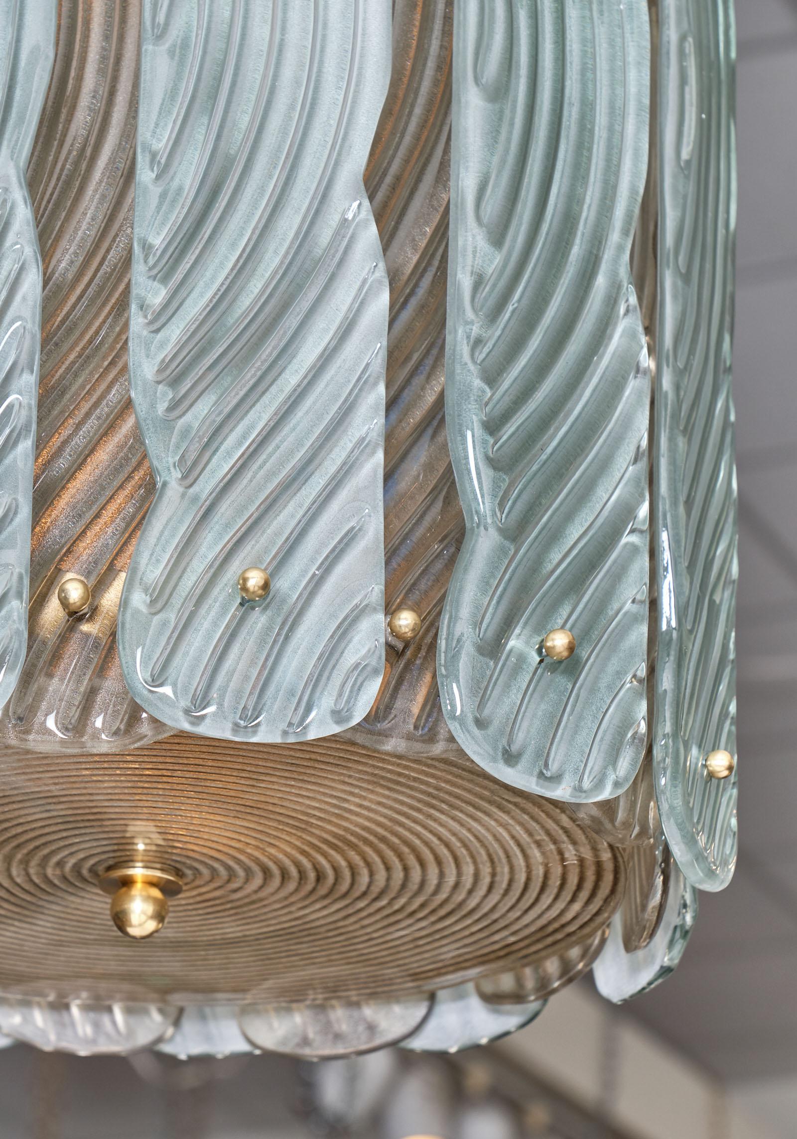 Lanterne en verre de Murano bicolore en vente 1