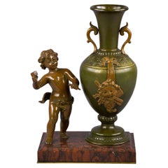 Two-Toned Patinated Bronze Figural Group, circa 1880