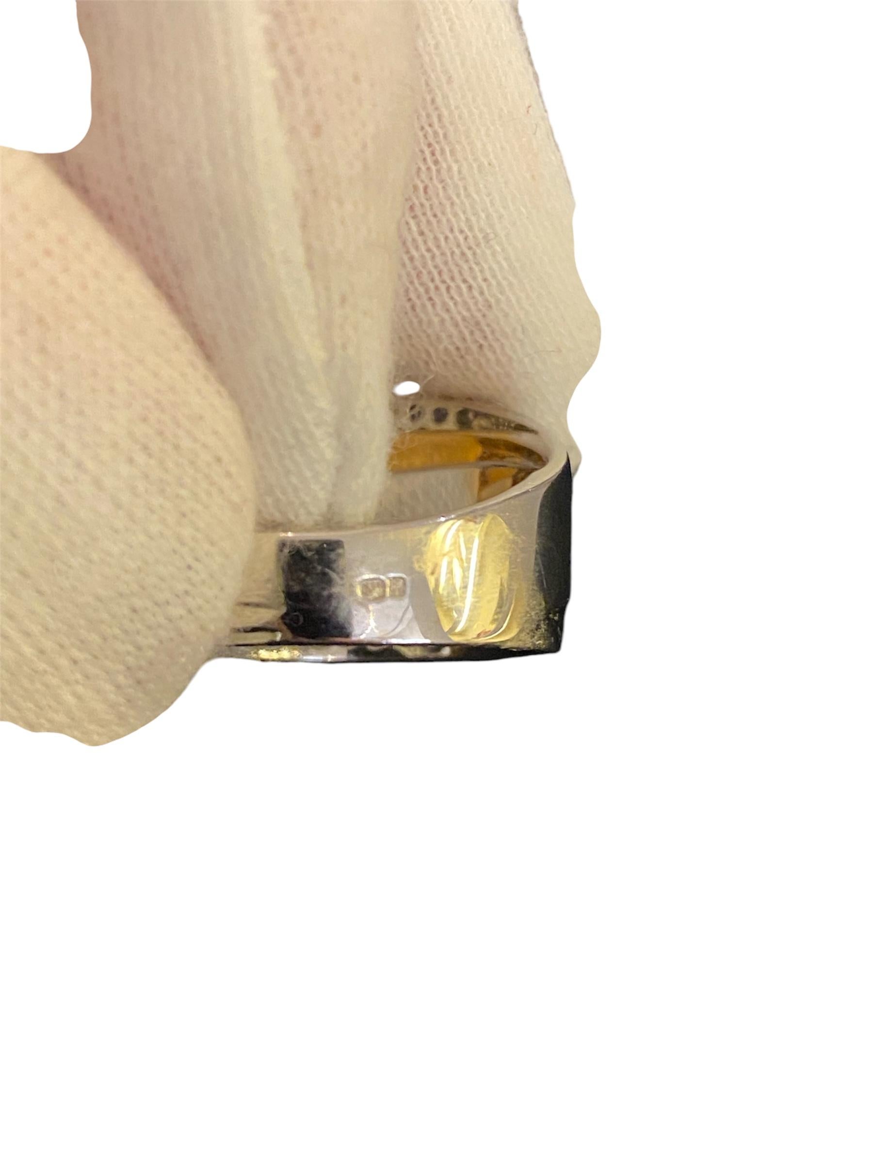 Bague en or deux tons avec diamants en vente 1