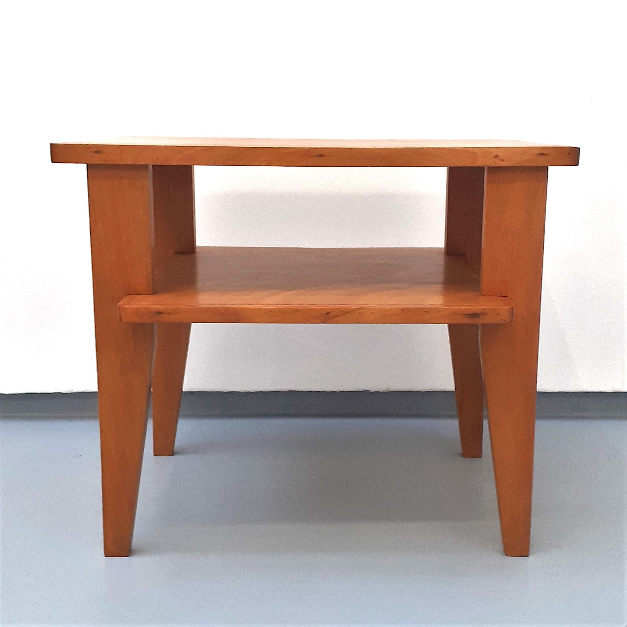 Mid-20th Century two-top side table by René Gabriel For Sale