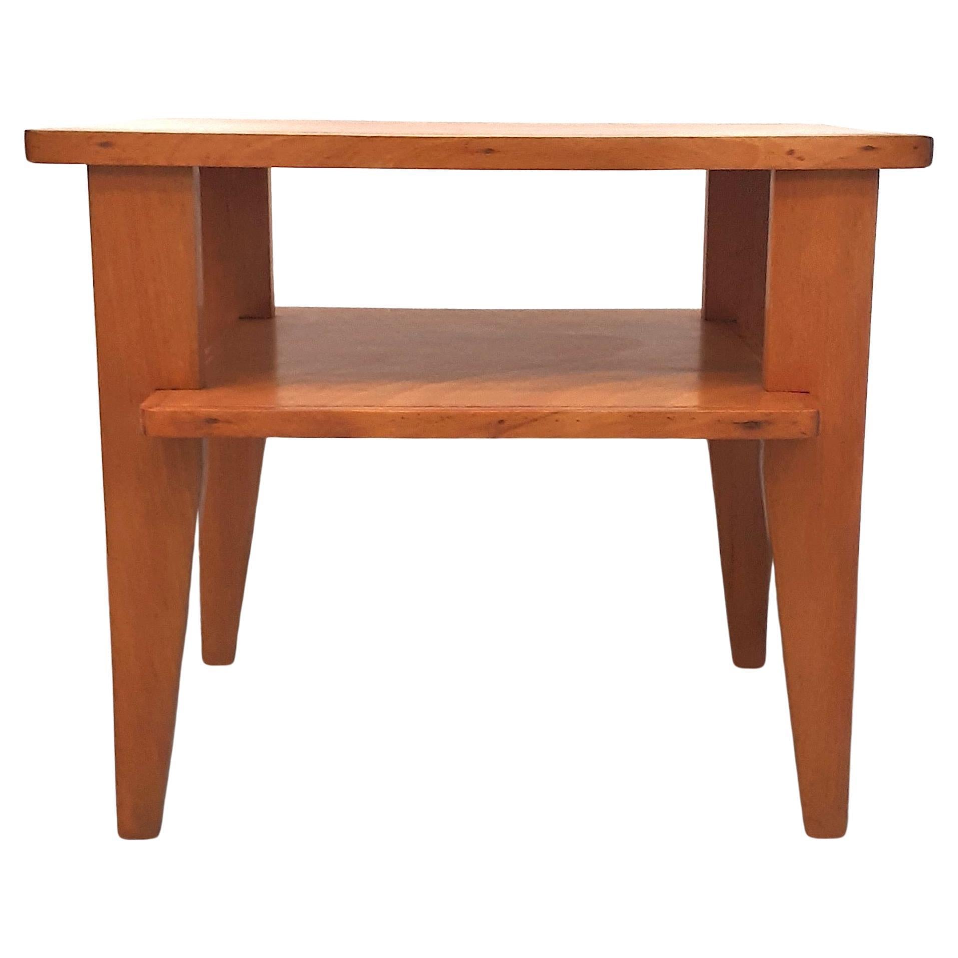 two-top side table by René Gabriel For Sale