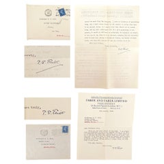 Retro Two Typed Letters Signed (TLS) by T. S. Eliot