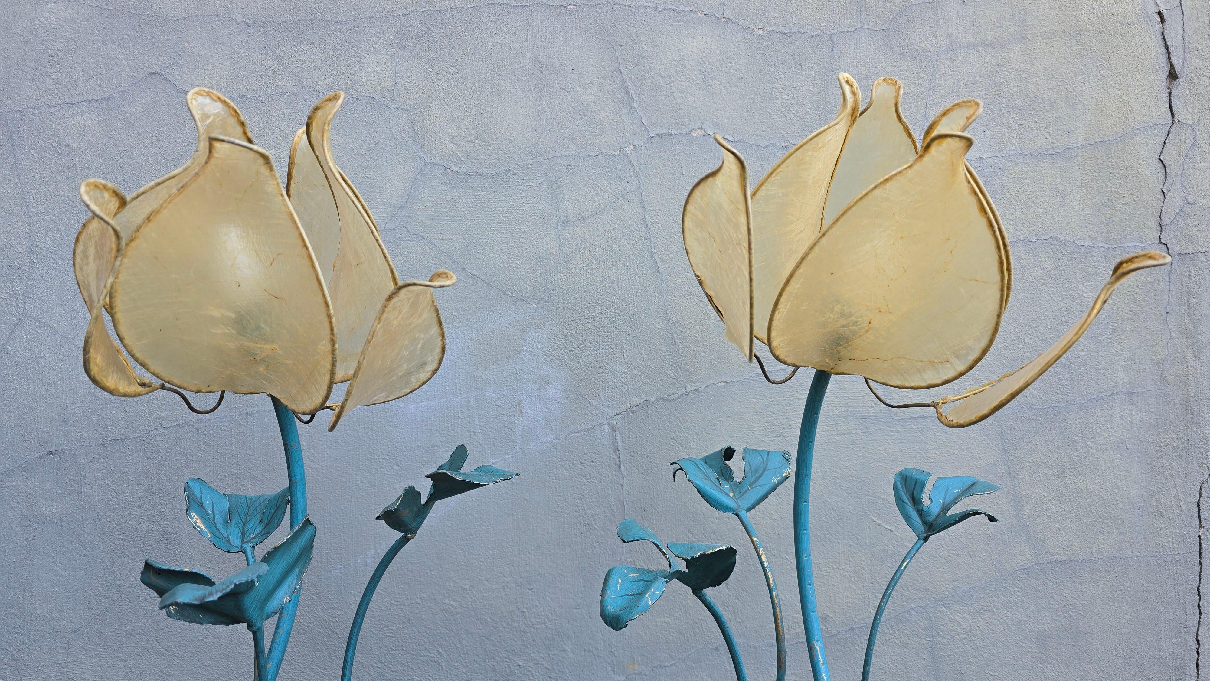 Two Unique Lotus Floor Lamps or Large Table Lamp For Sale 5