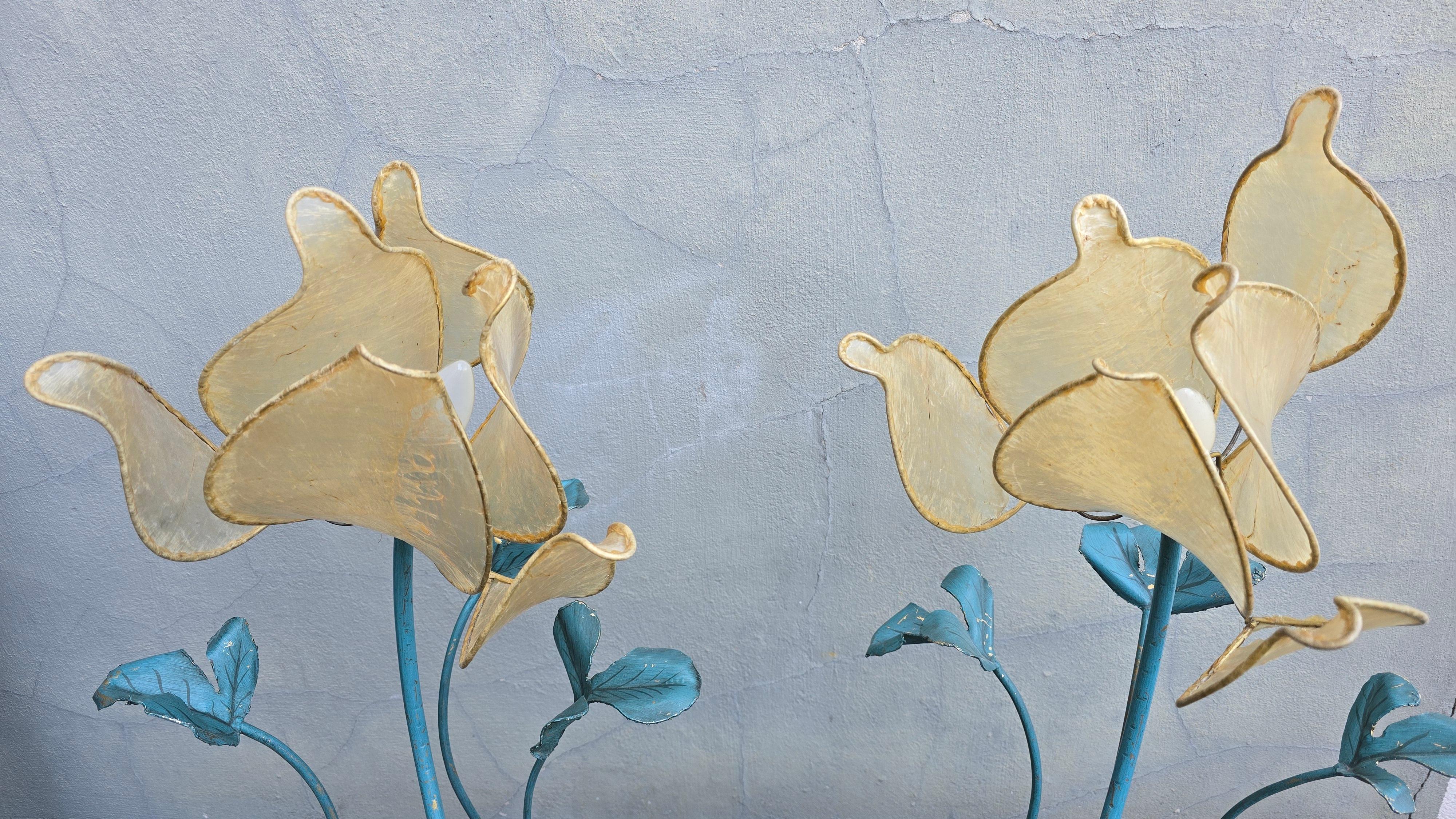 Two Unique Lotus Floor Lamps or Large Table Lamp For Sale 7