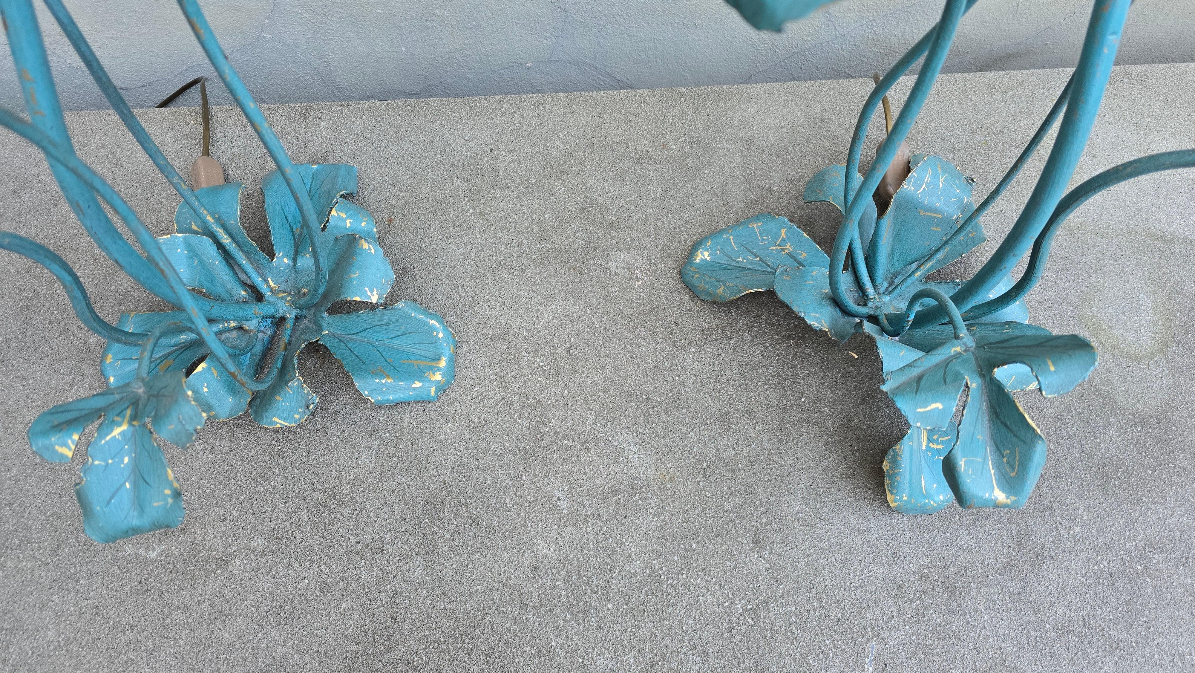 Two Unique Lotus Floor Lamps or Large Table Lamp For Sale 8