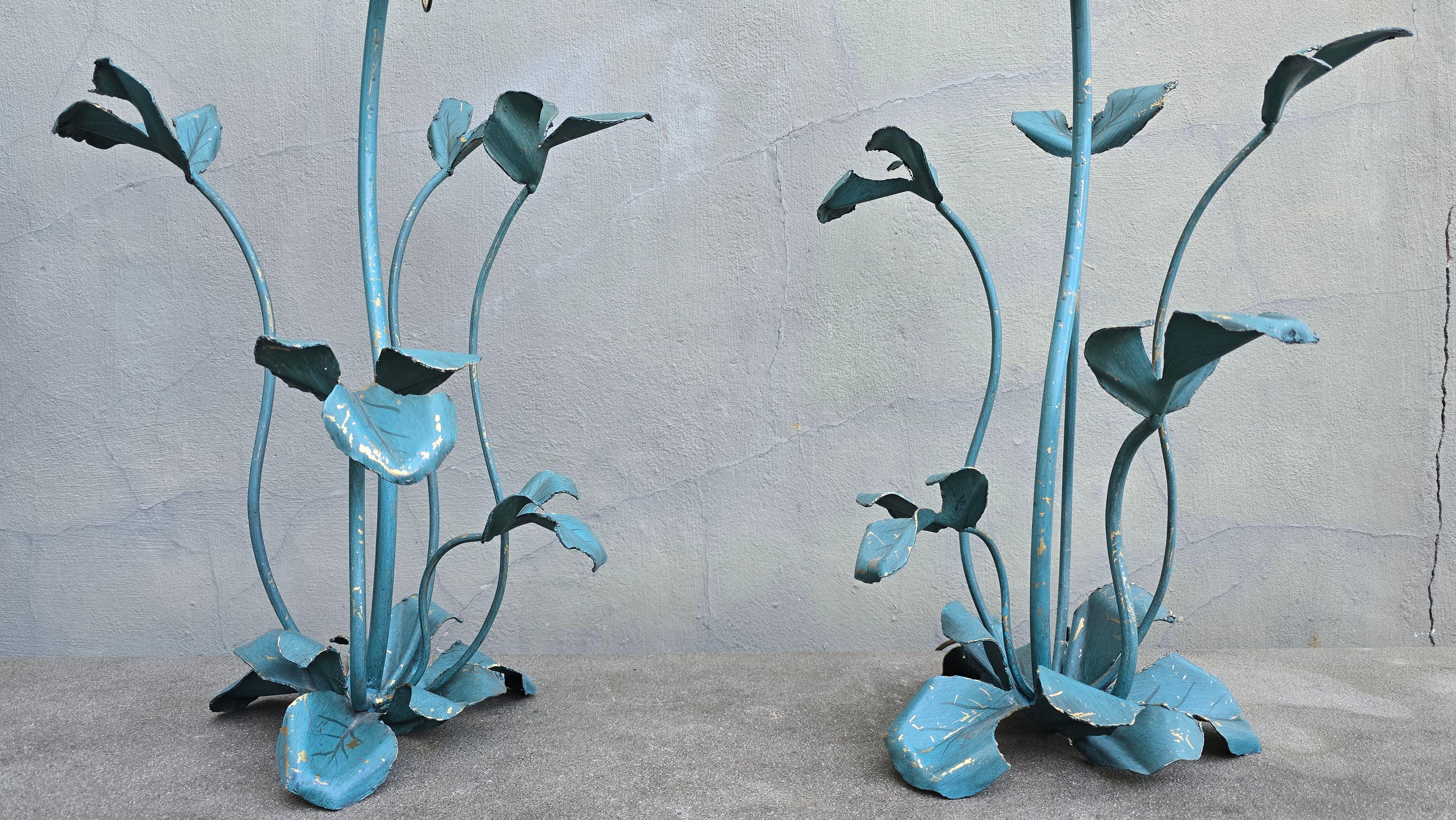 Two Unique Lotus Floor Lamps or Large Table Lamp For Sale 9