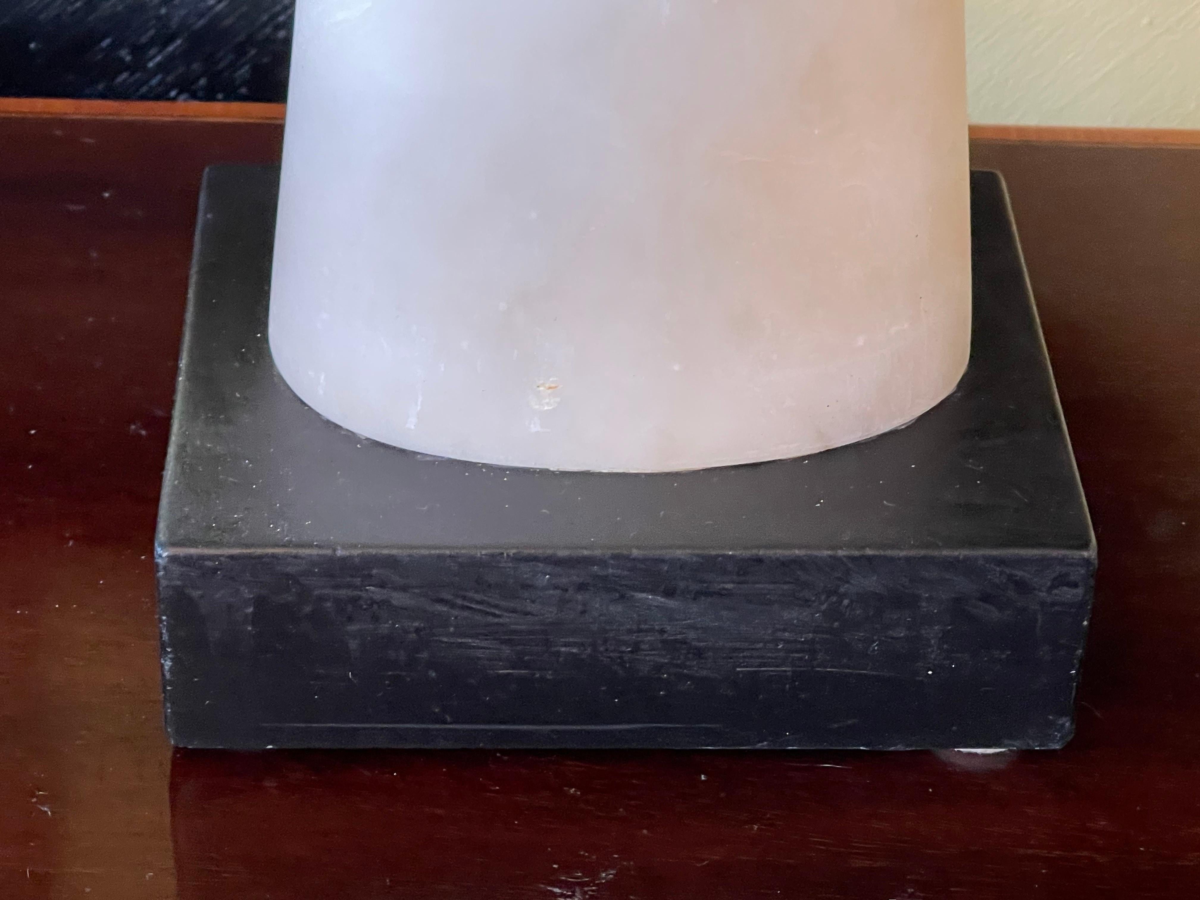 Two Unique Mid-Century Modern Alabaster Lamps  For Sale 1