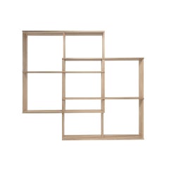 Customizable Modern Wood Bookshelf from Portugal - Hand-Crafted, 2023