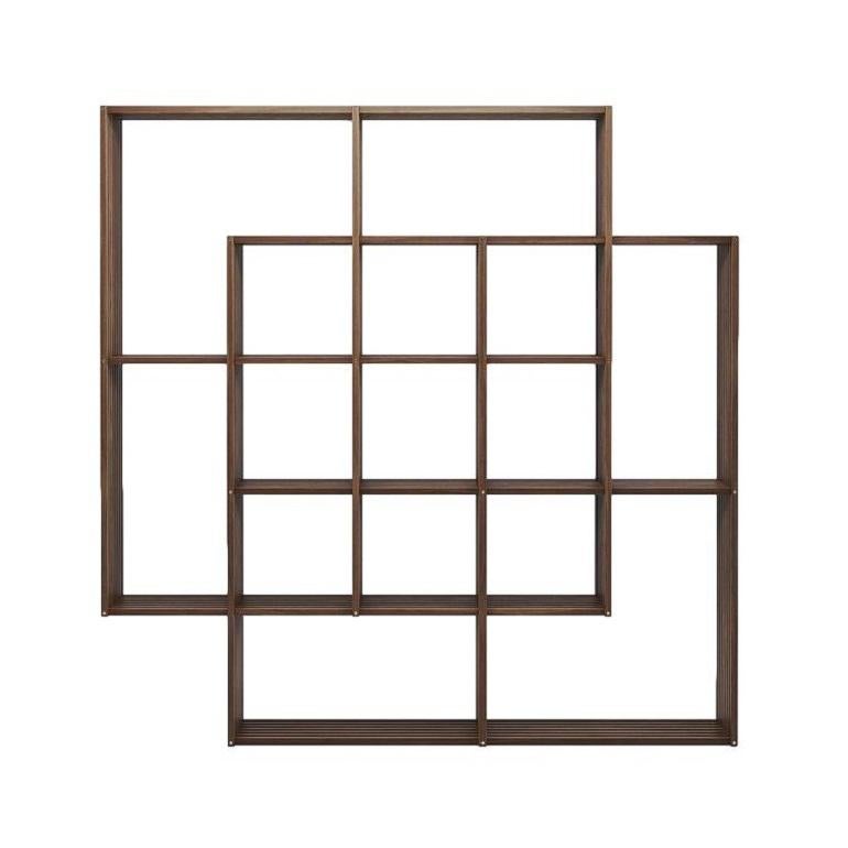 Estantería de dos unidades de madera artesanal en Nuevo estado para la venta en NEW YORK, NY