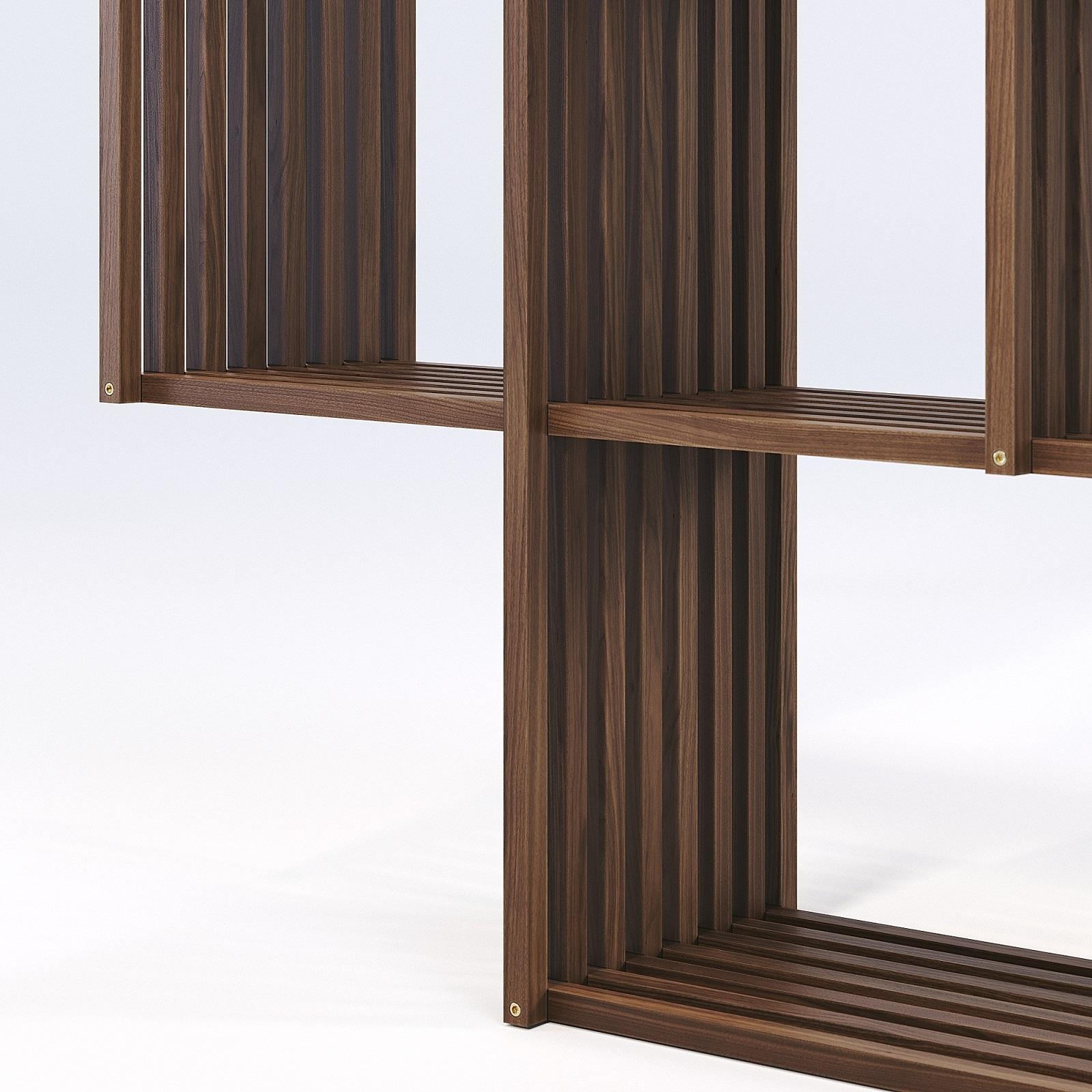 Estantería de dos unidades de madera artesanal Madera en venta