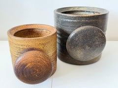 Two Unusual Ceramic Planters By Mobach Holland ca' 1960's