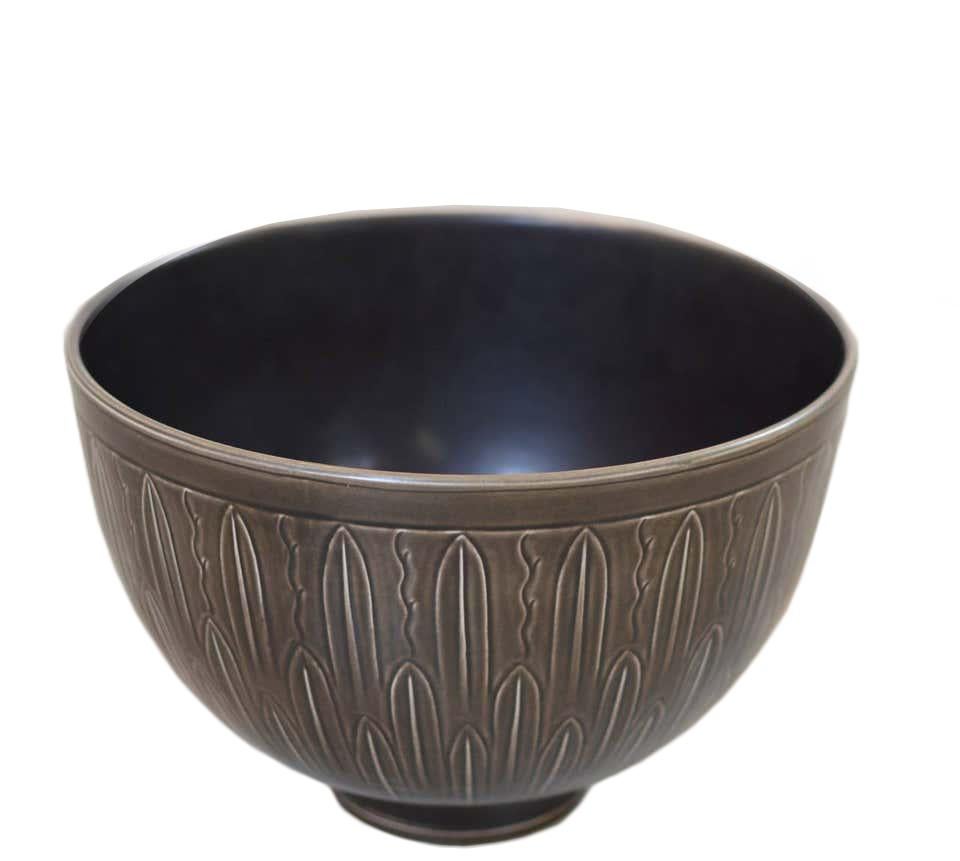 Danish Two Very Large 1930s 'Solbjerg' Fruit Bowl by Nils Johan Thorsson for Aluminia For Sale