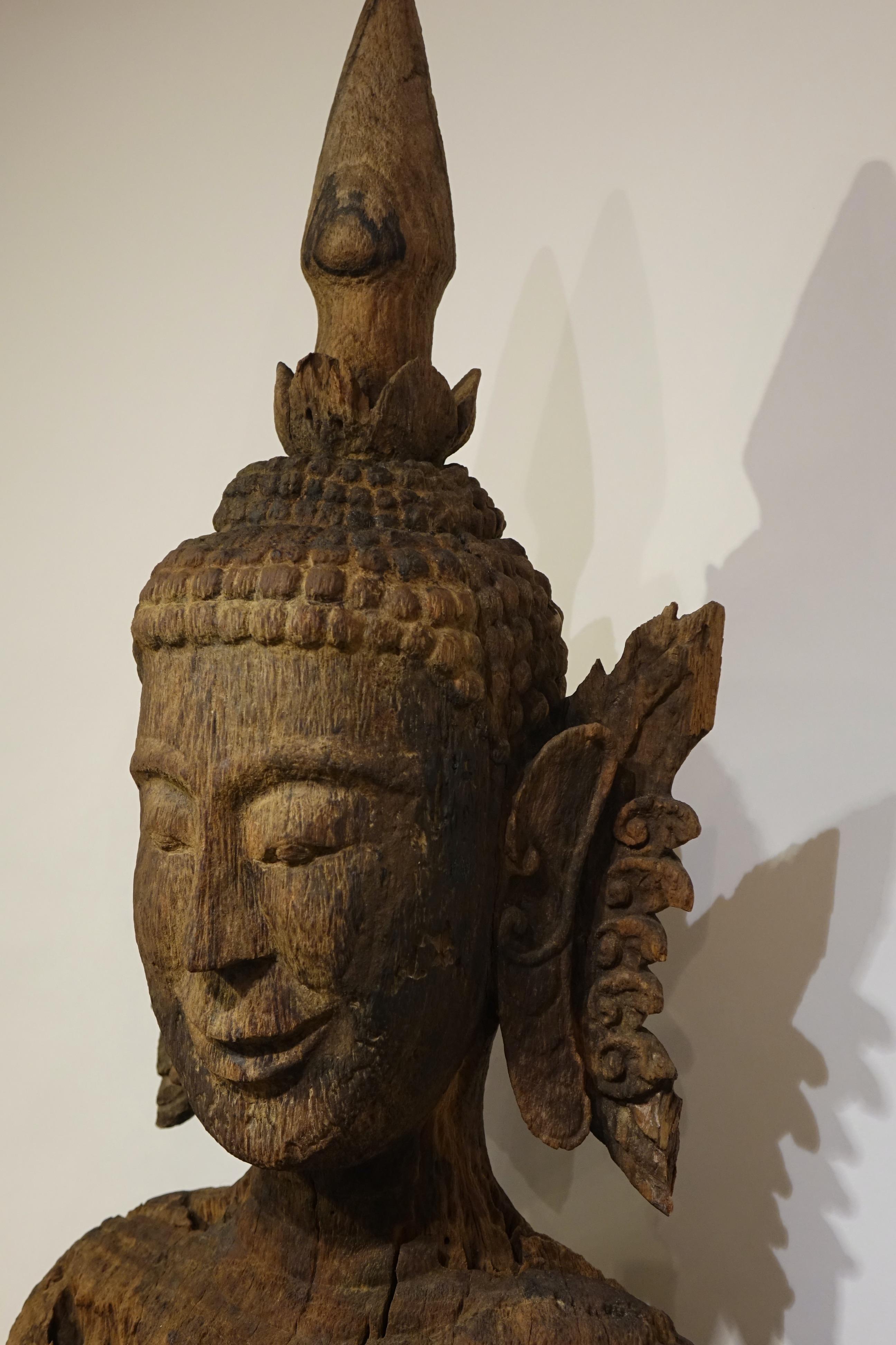 Two Very Large Buddhas, Laos , Luang-Prabang 17- 18th century For Sale 3