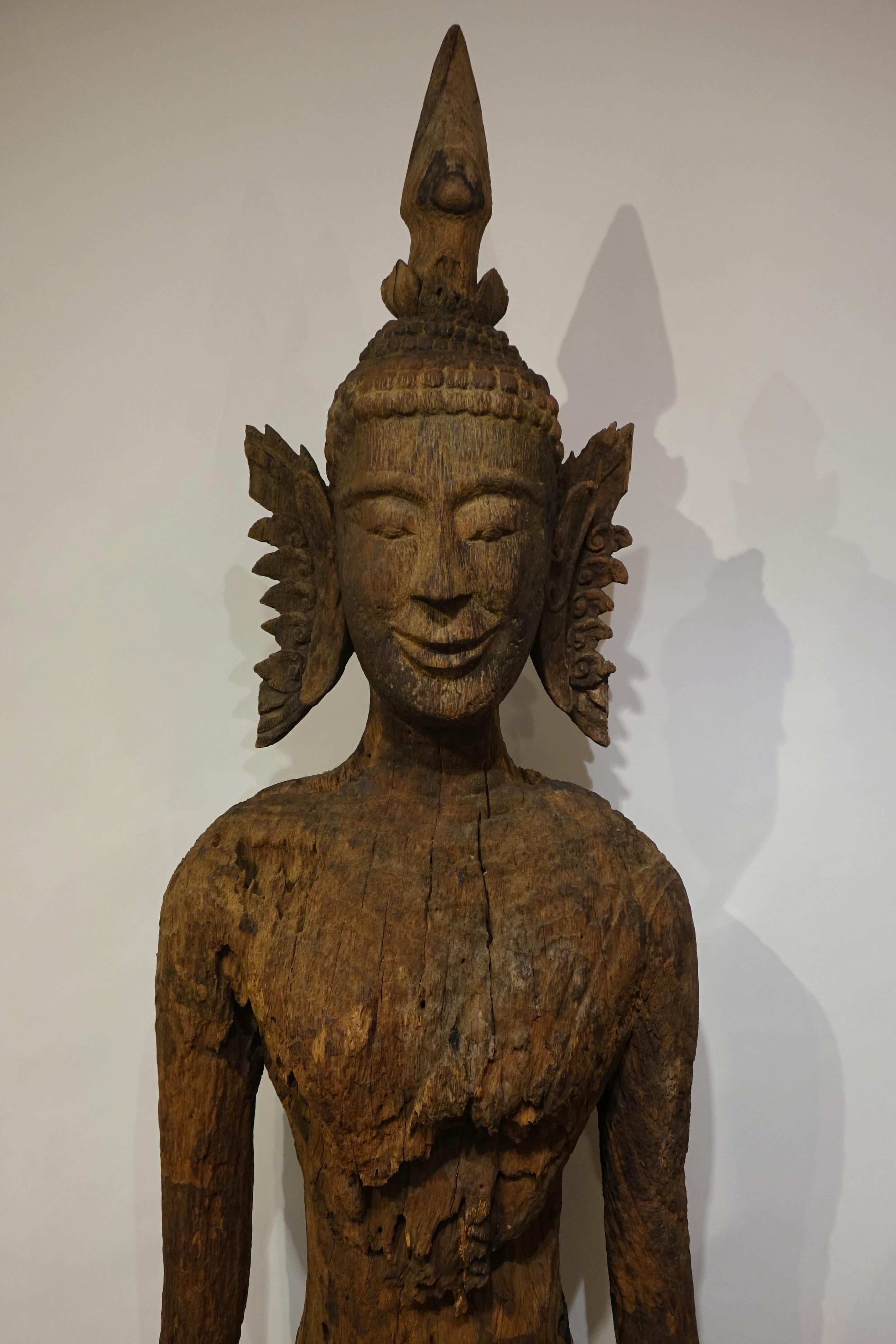 Laotian Two Very Large Buddhas, Laos , Luang-Prabang 17- 18th century For Sale
