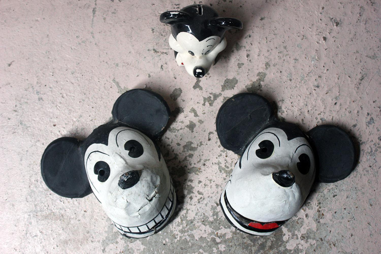 Two Very Rare German Walt Disney Mickey Mouse Masks, circa 1935 3