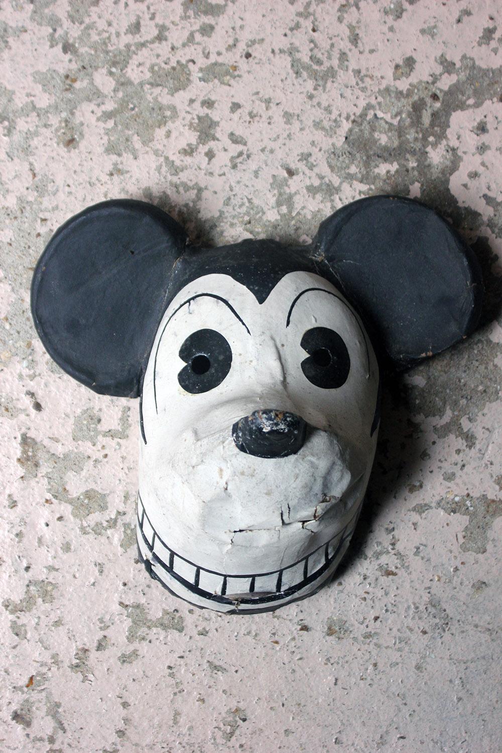 Two Very Rare German Walt Disney Mickey Mouse Masks, circa 1935 In Fair Condition In Bedford, Bedfordshire