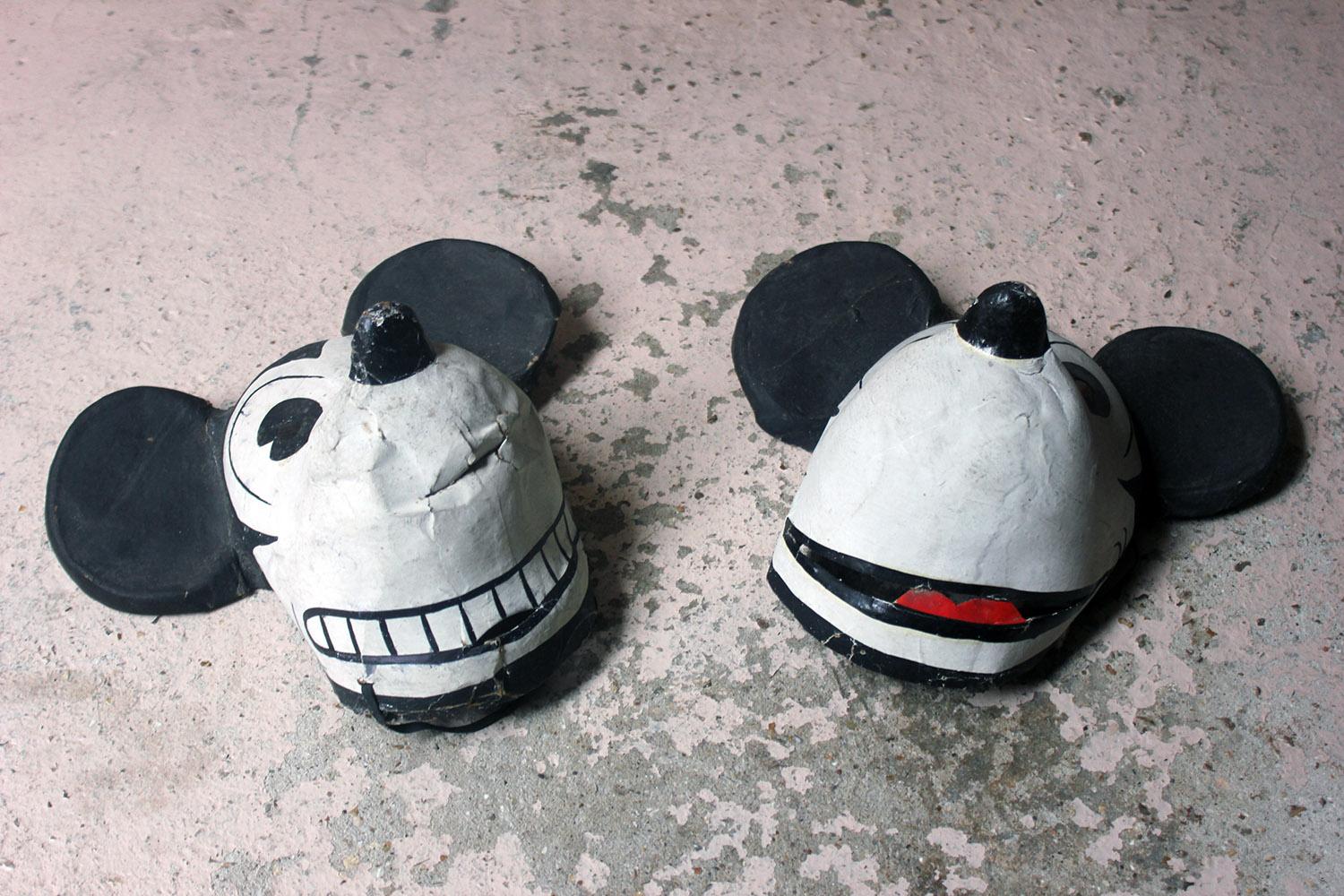 Two Very Rare German Walt Disney Mickey Mouse Masks, circa 1935 1