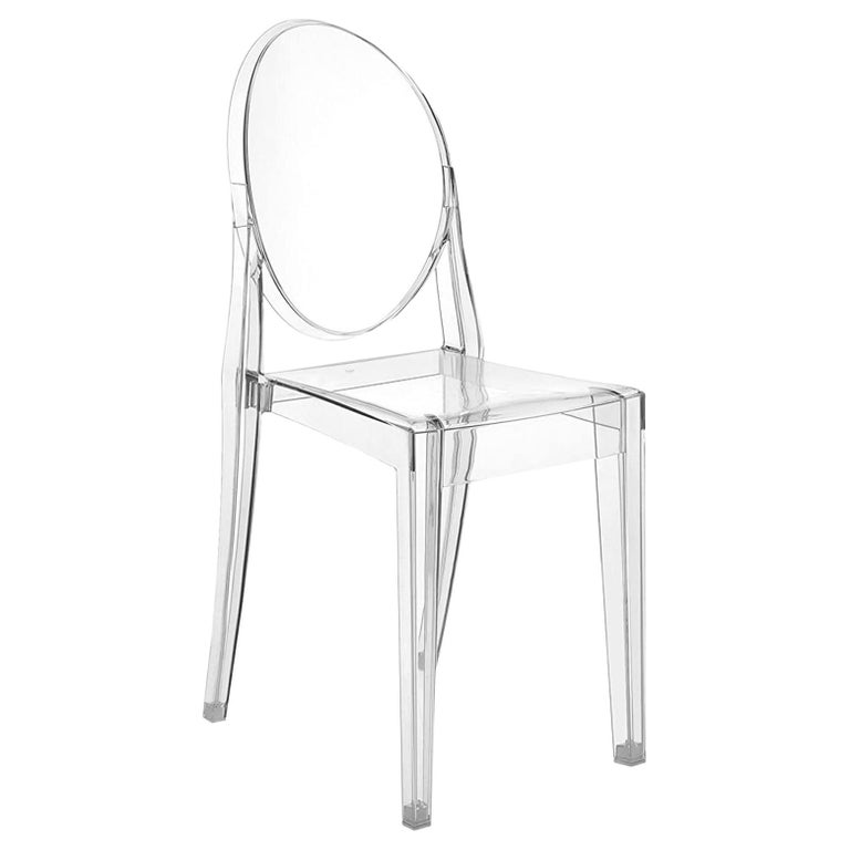 Two Victoria Ghost Chairs Designed by Philippe Stark for Kartell For