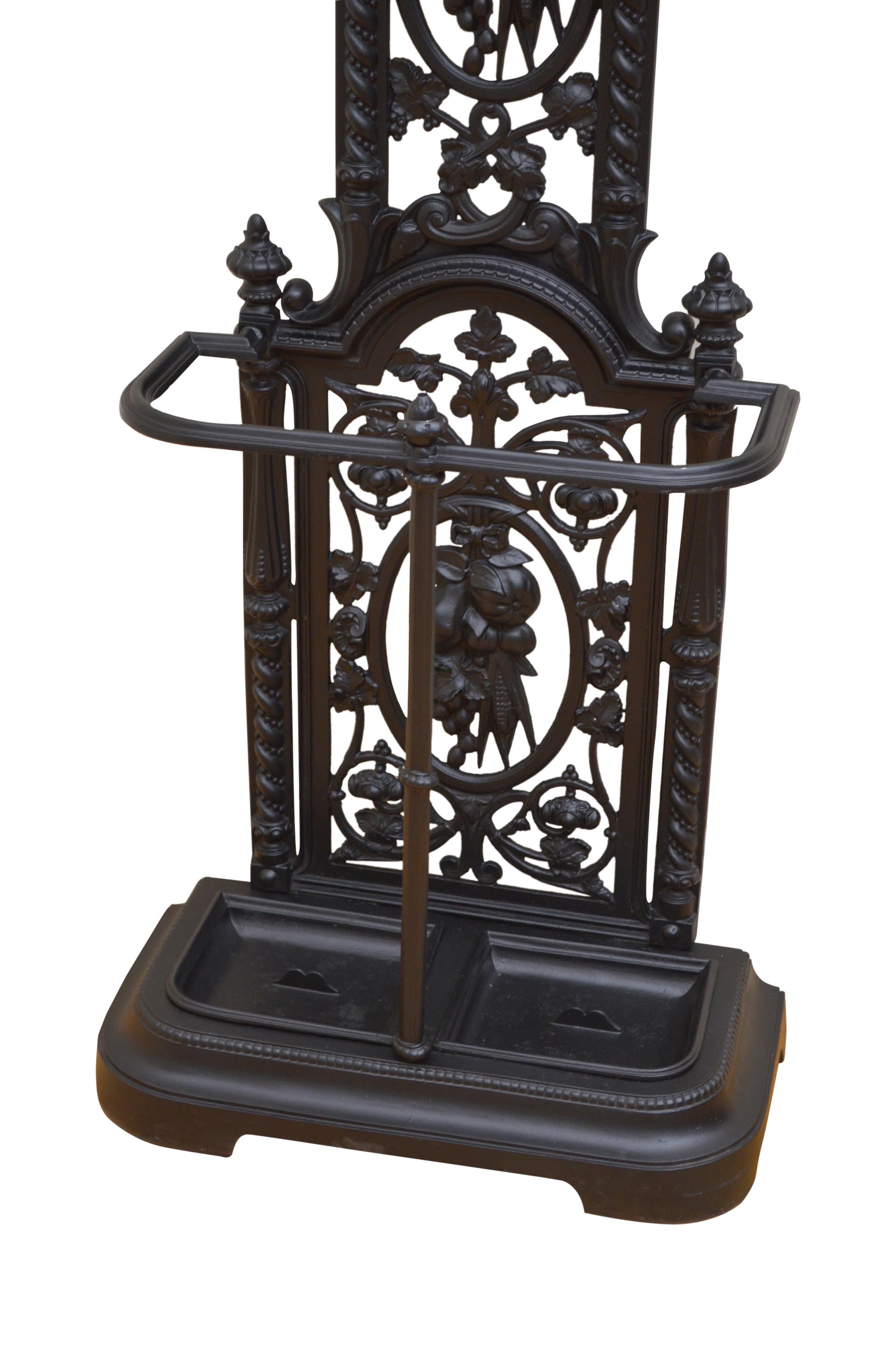 Two Victorian Hall Stands Cast Iron Hall Stand 7