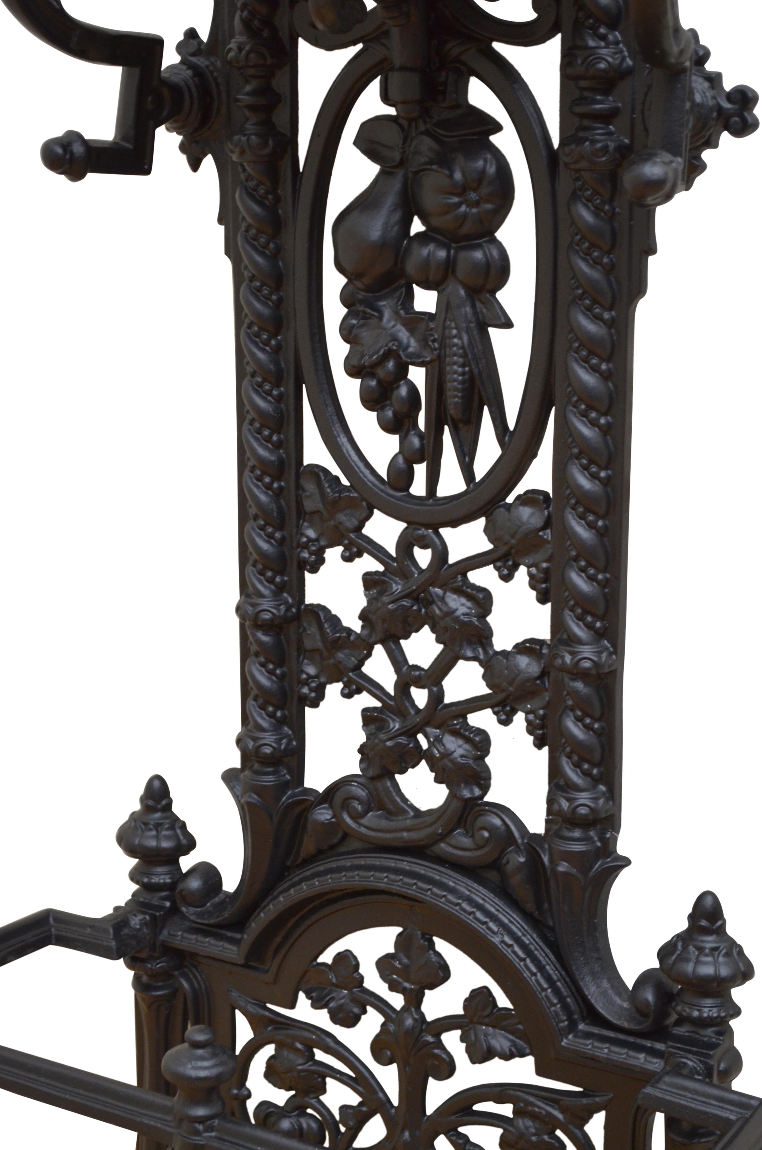 wrought iron hall stand