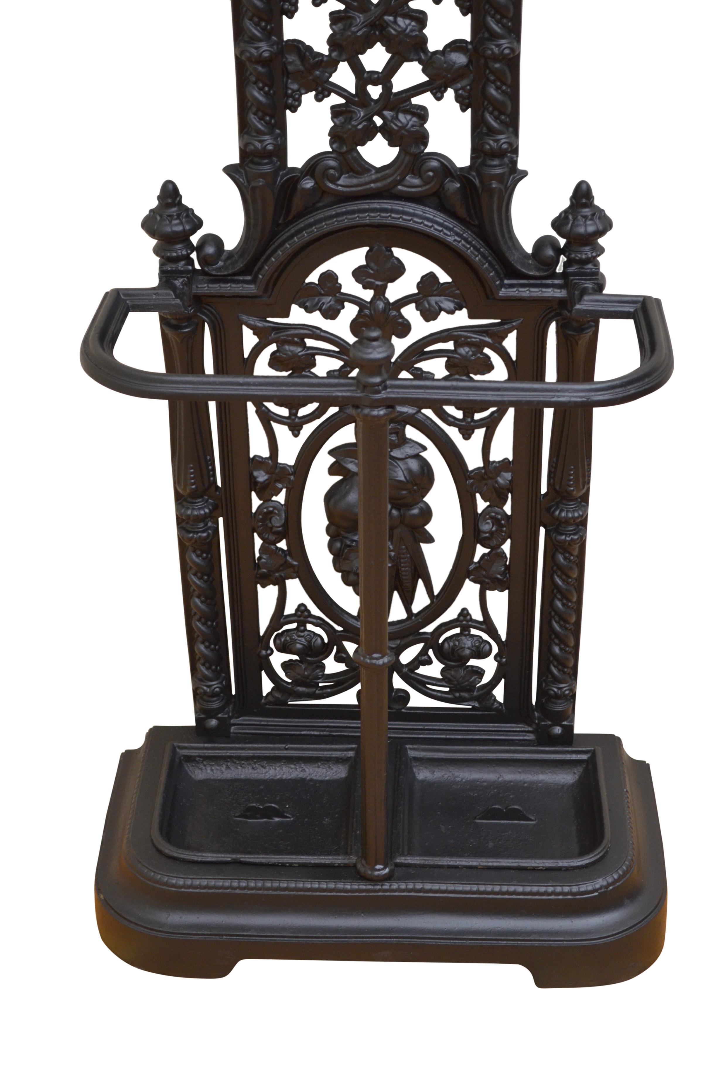 Two Victorian Hall Stands Cast Iron Hall Stand 1