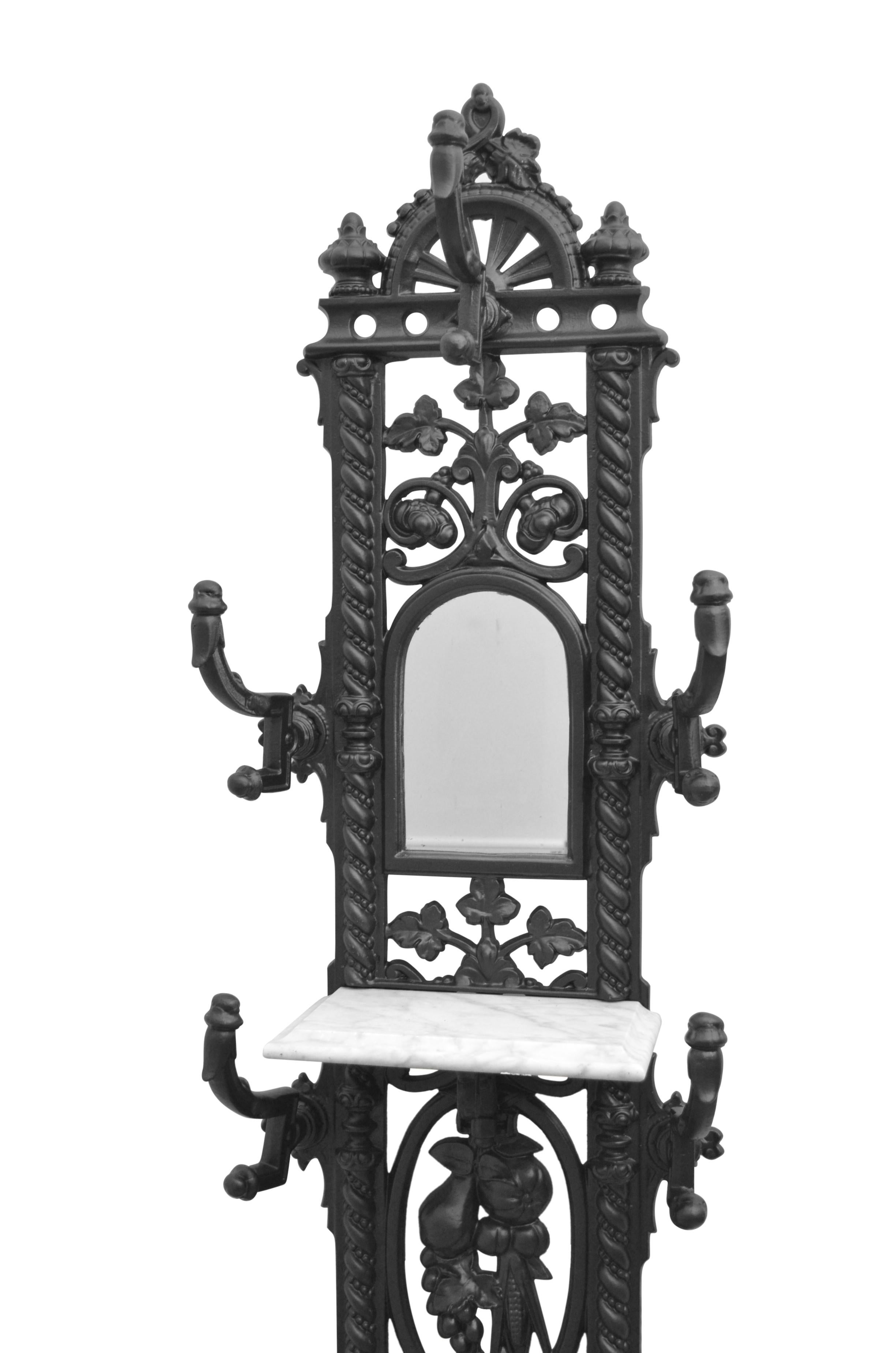 Two Victorian Hall Stands Cast Iron Hall Stand 2