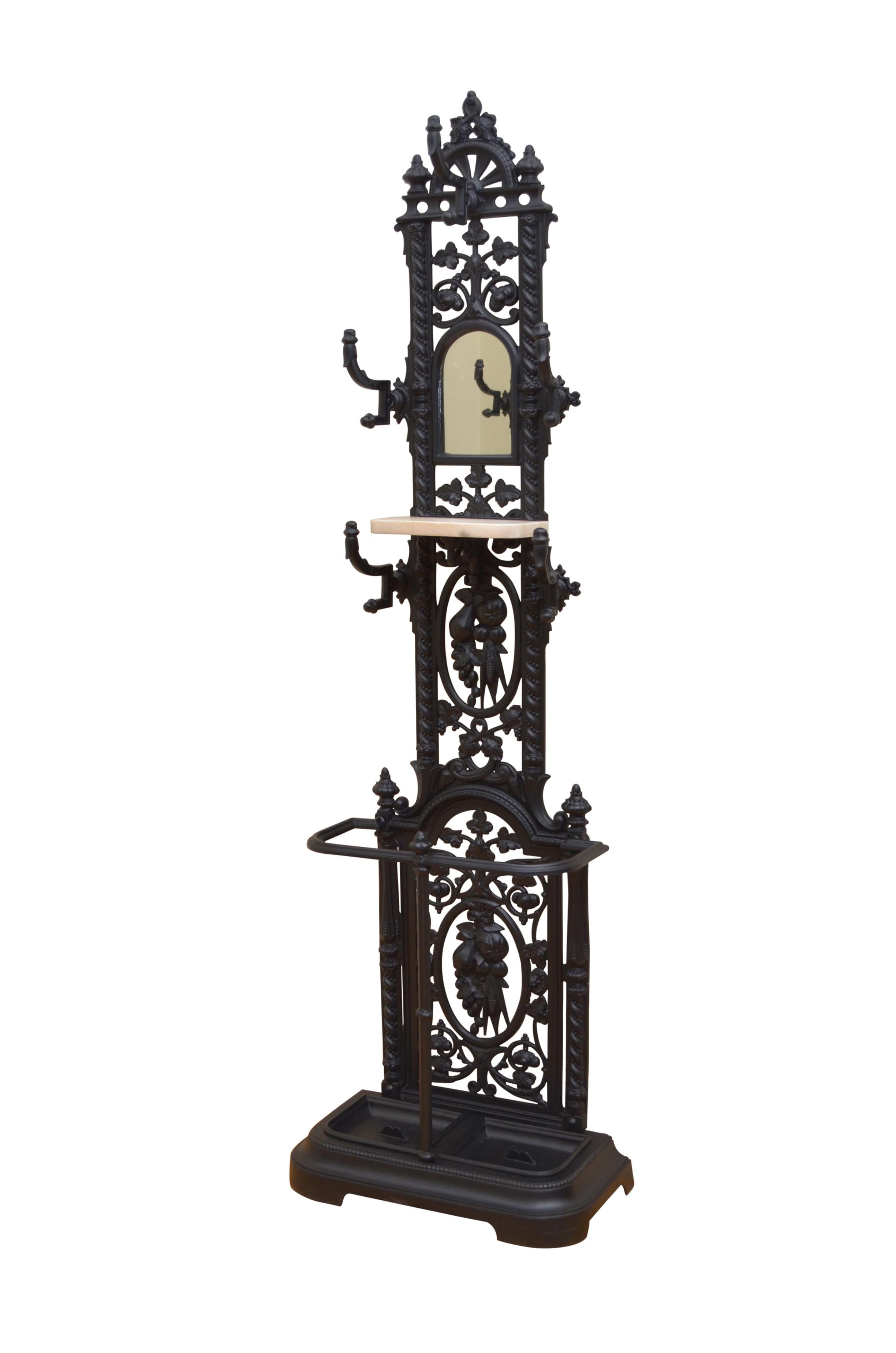Two Victorian Hall Stands Cast Iron Hall Stand 3